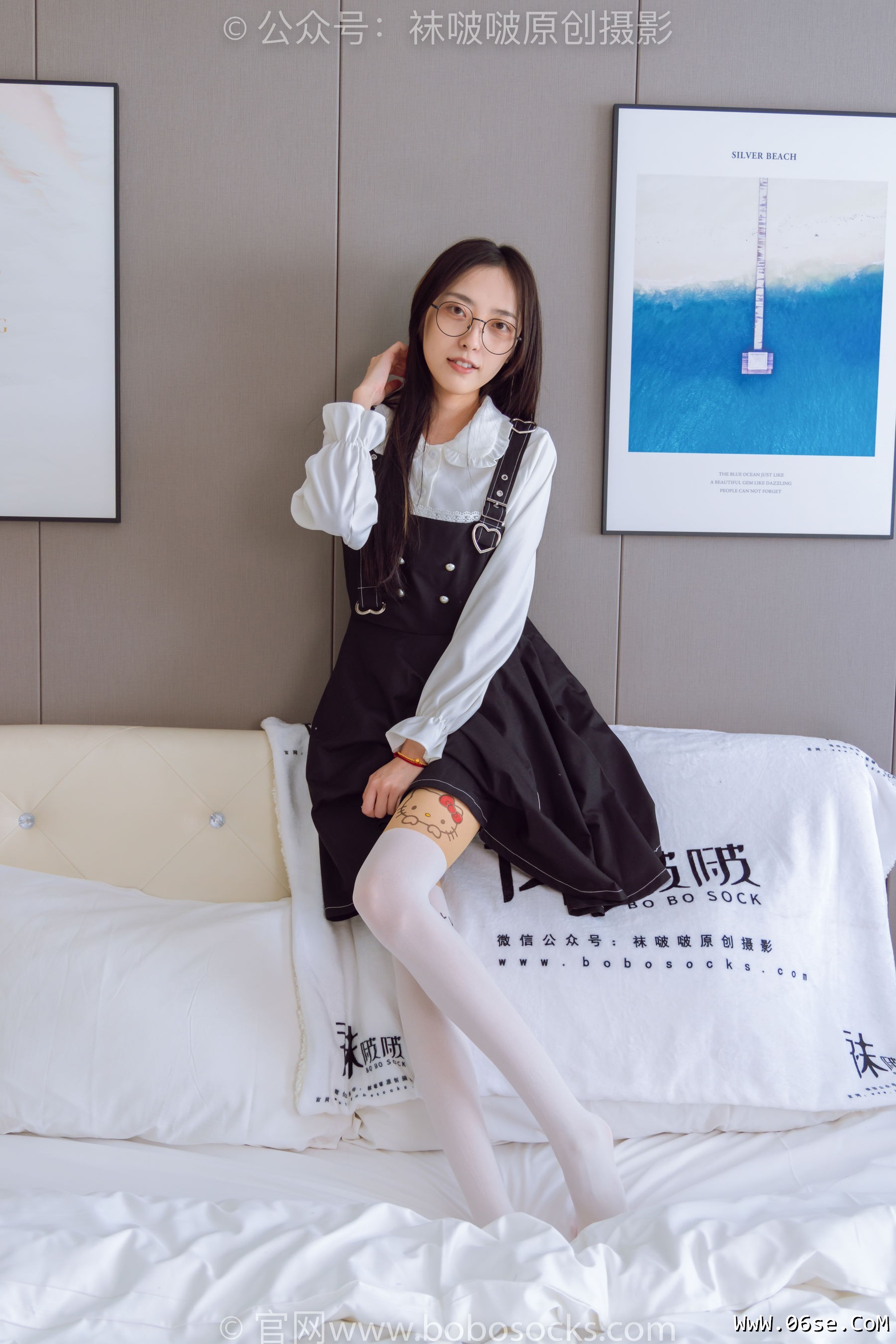 图片[37]-BoBoSocks袜啵啵 No.177 稚予-皮鞋、厚白丝（脚底猫爪印款）[140P]-六色网
