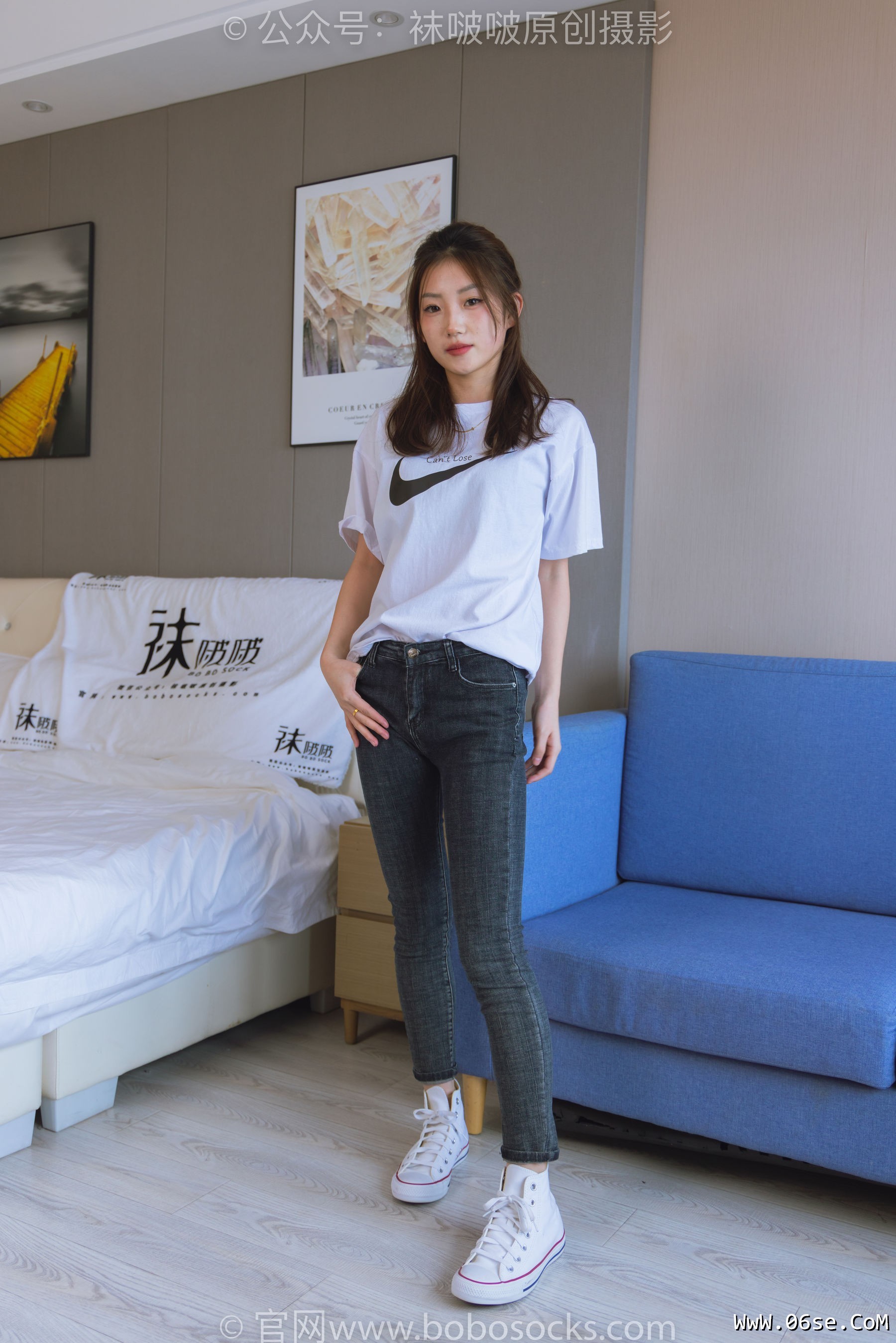 图片[75]-BoBoSocks袜啵啵 No.220 小沫-两双板鞋、短肉丝、裸足[140P]-六色网