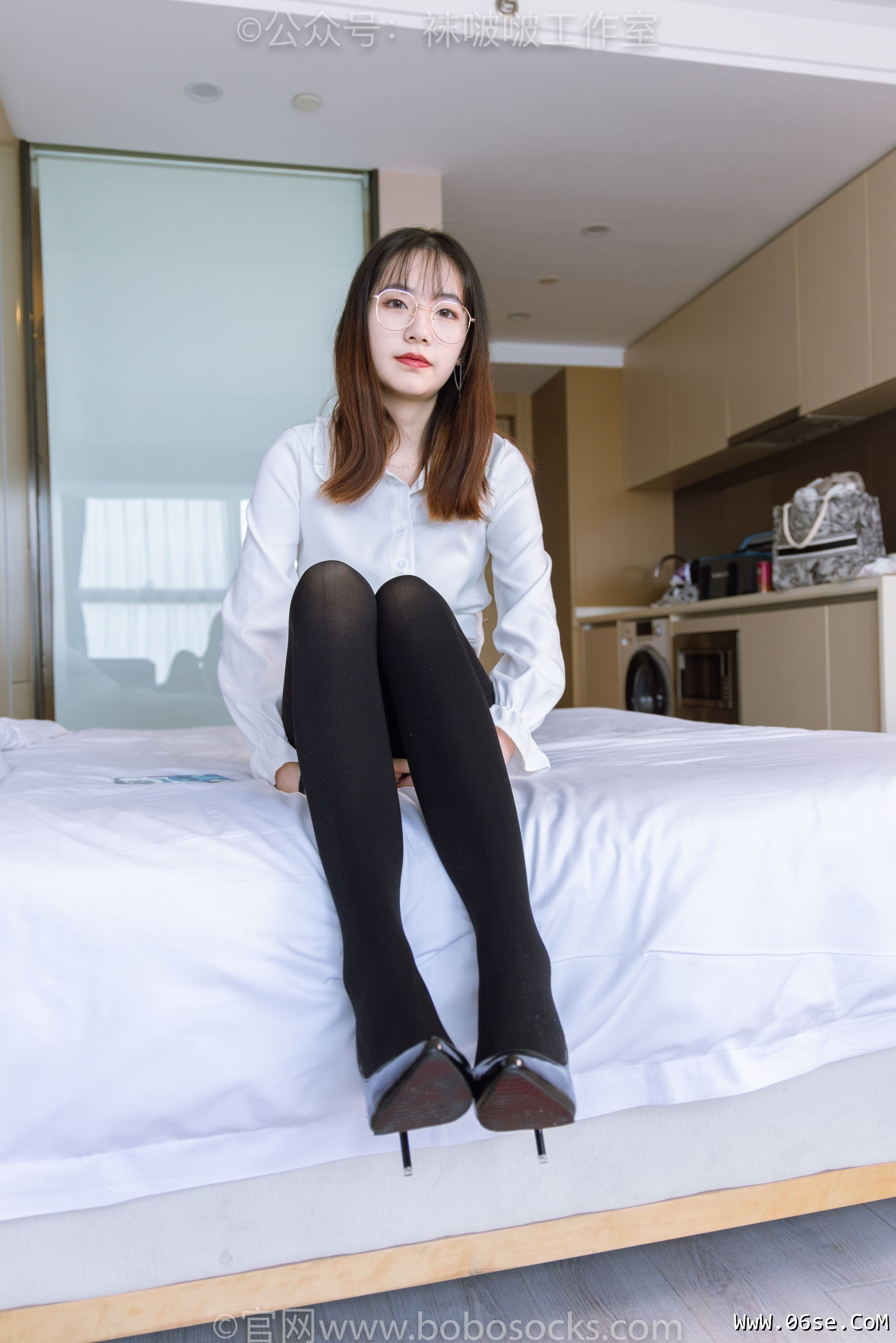 图片[45]-BoBoSocks袜啵啵 No.090 小甜豆-高跟鞋、厚黑丝[140P]-六色网
