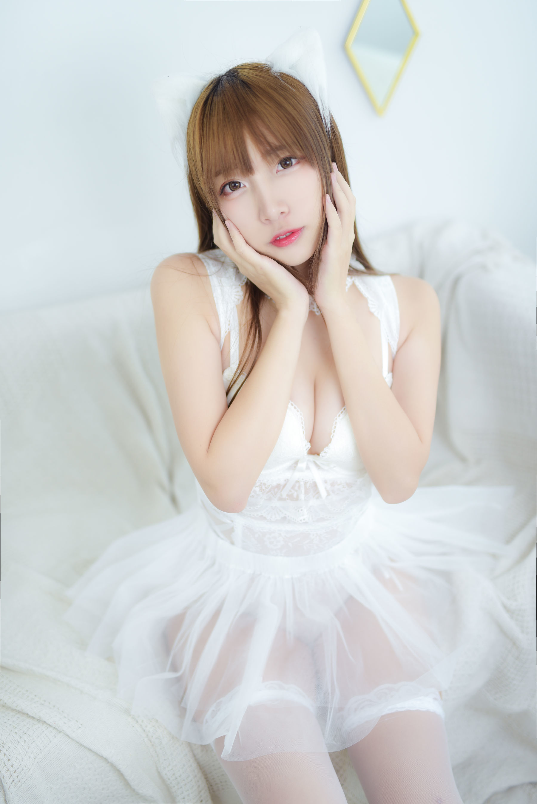 图片[13]-人气Coser二佐Nisa 宠物少女 私房白婚纱[28P]-六色网
