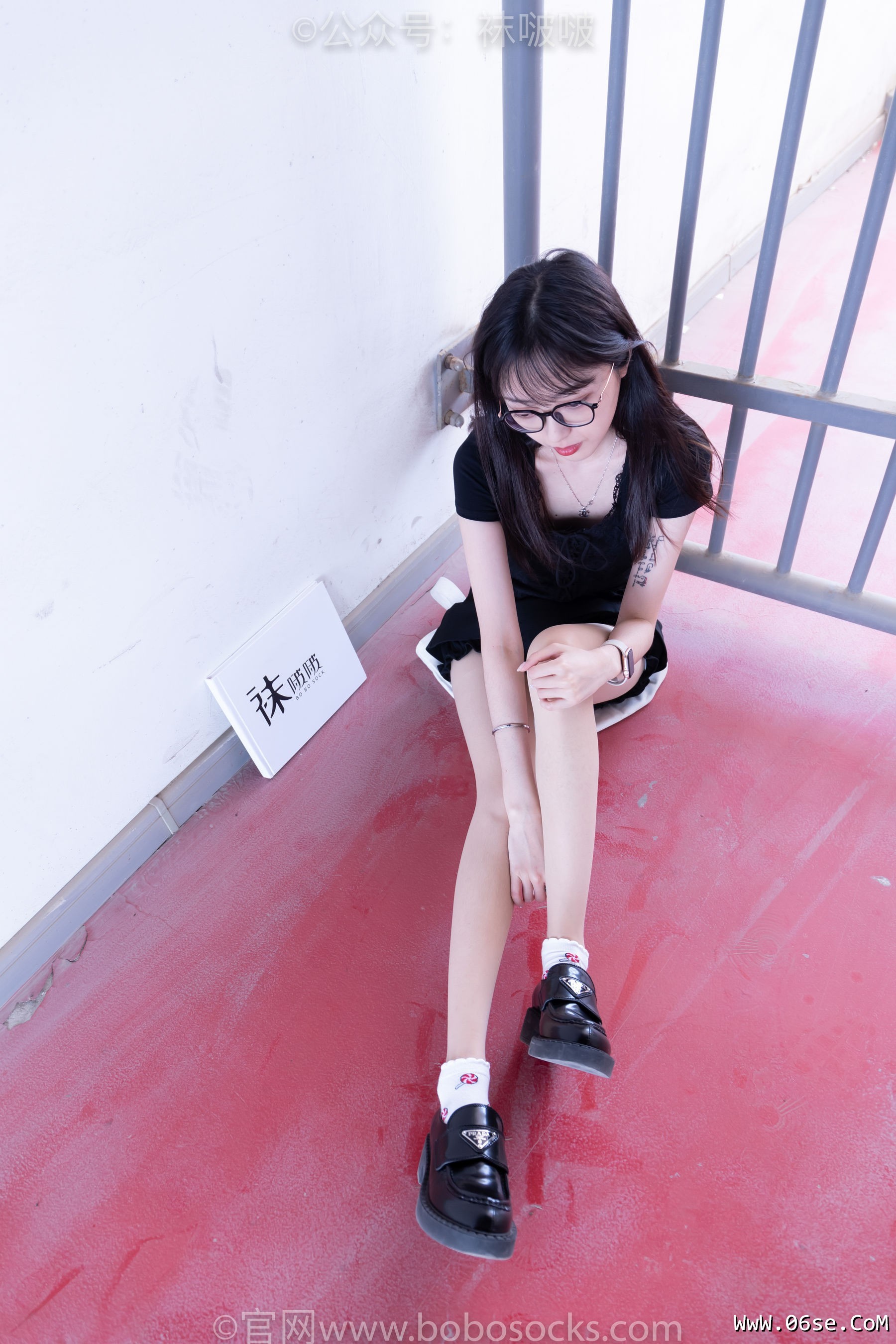 图片[35]-BoBoSocks袜啵啵 No.030 稚予- 皮鞋、短白棉袜、肉丝[141P]-六色网