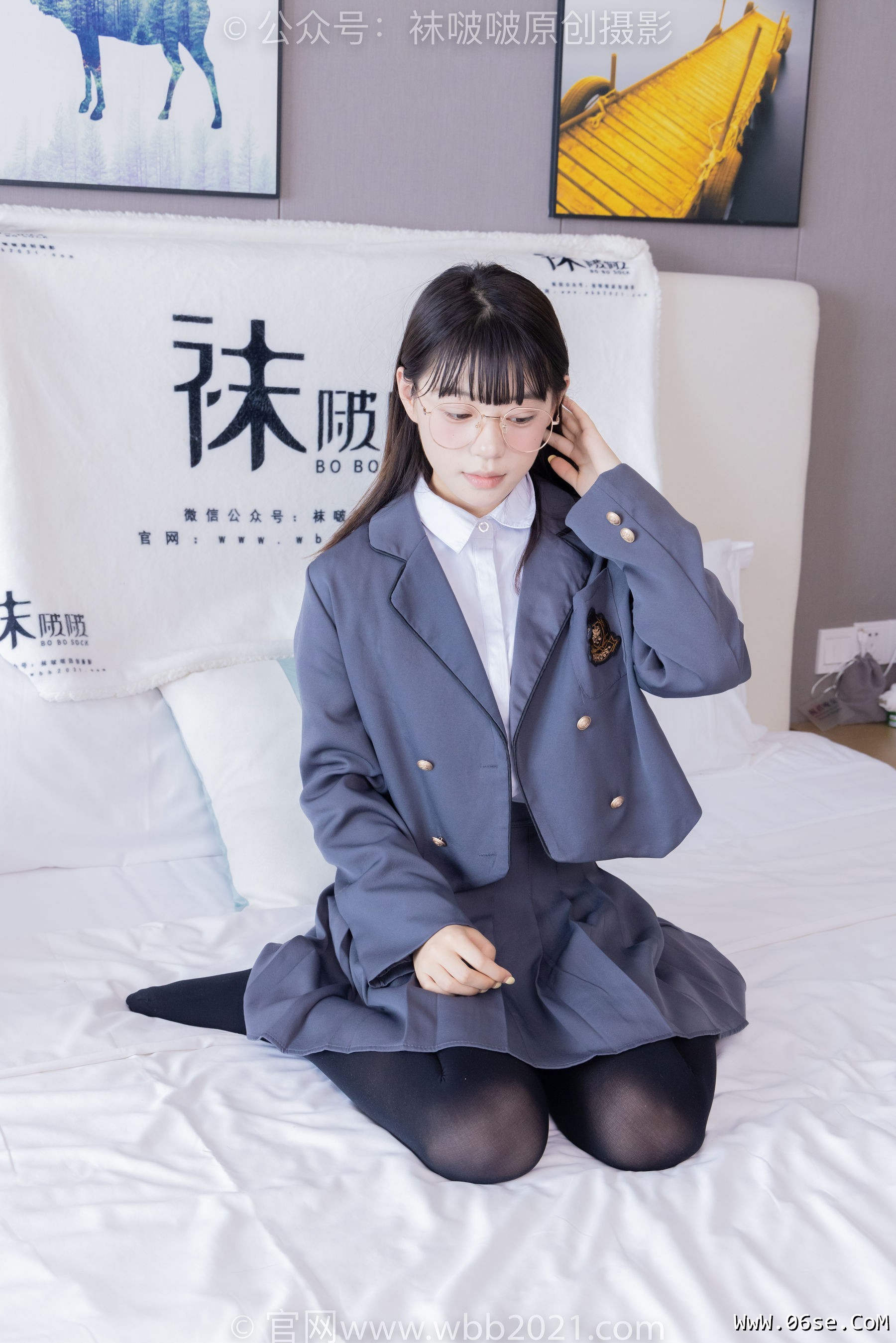 图片[120]-BoBoSocks袜啵啵 No.402 糯米 -皮鞋、厚黑丝、学院jk[140P]-六色网