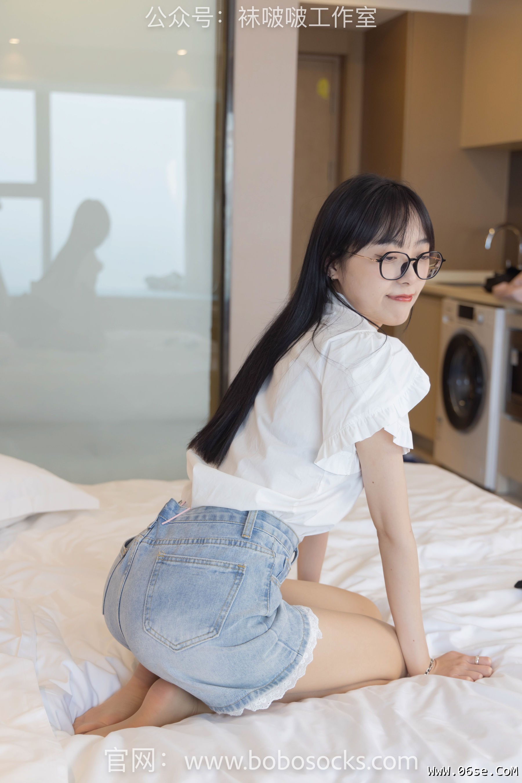 图片[134]-BoBoSocks袜啵啵 No.097 稚予-板鞋、玻璃丝短袜、肉丝[140P]-六色网