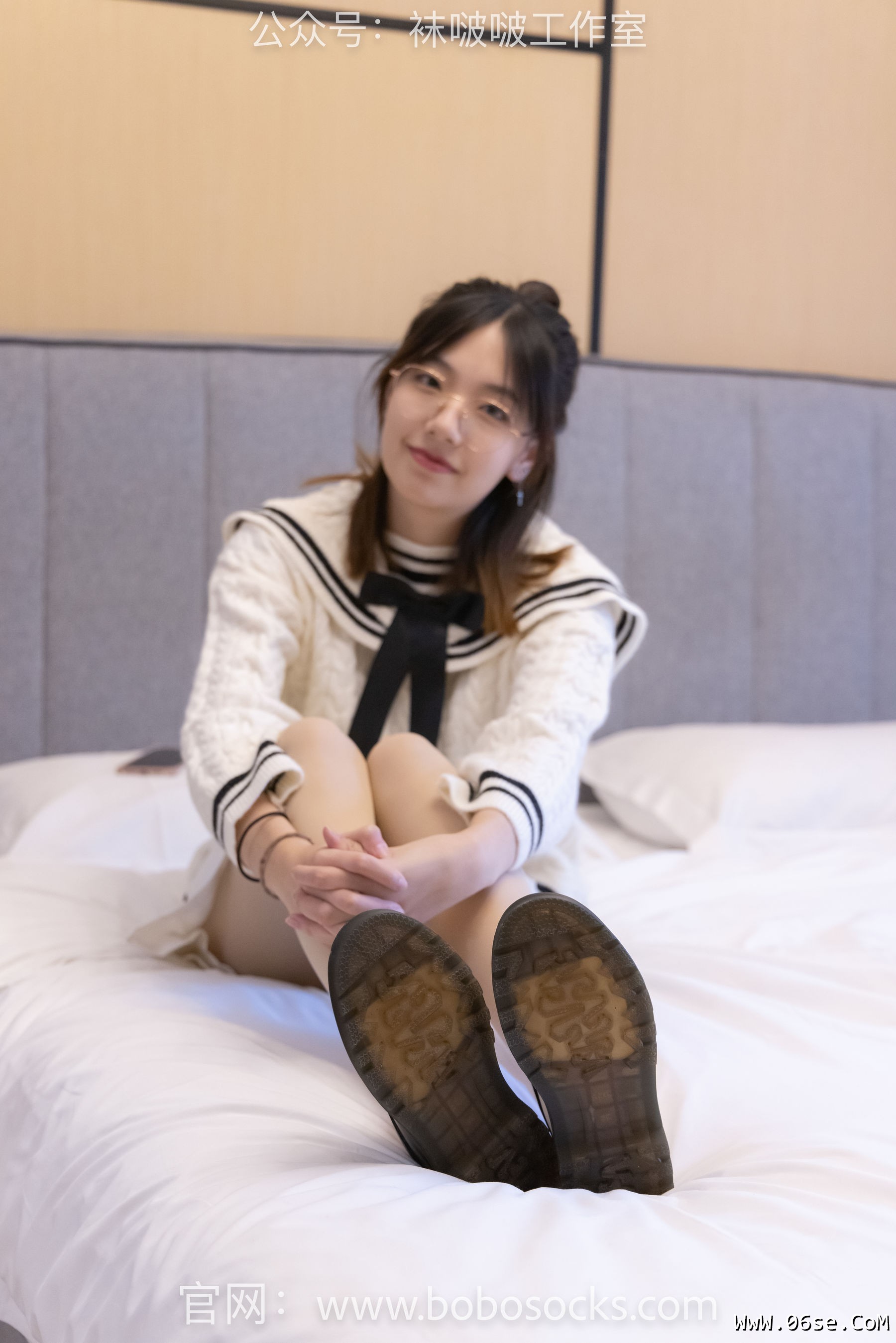 图片[35]-BoBoSocks袜啵啵 No.117 小甜豆-黑皮鞋、厚肉丝[135P]-六色网