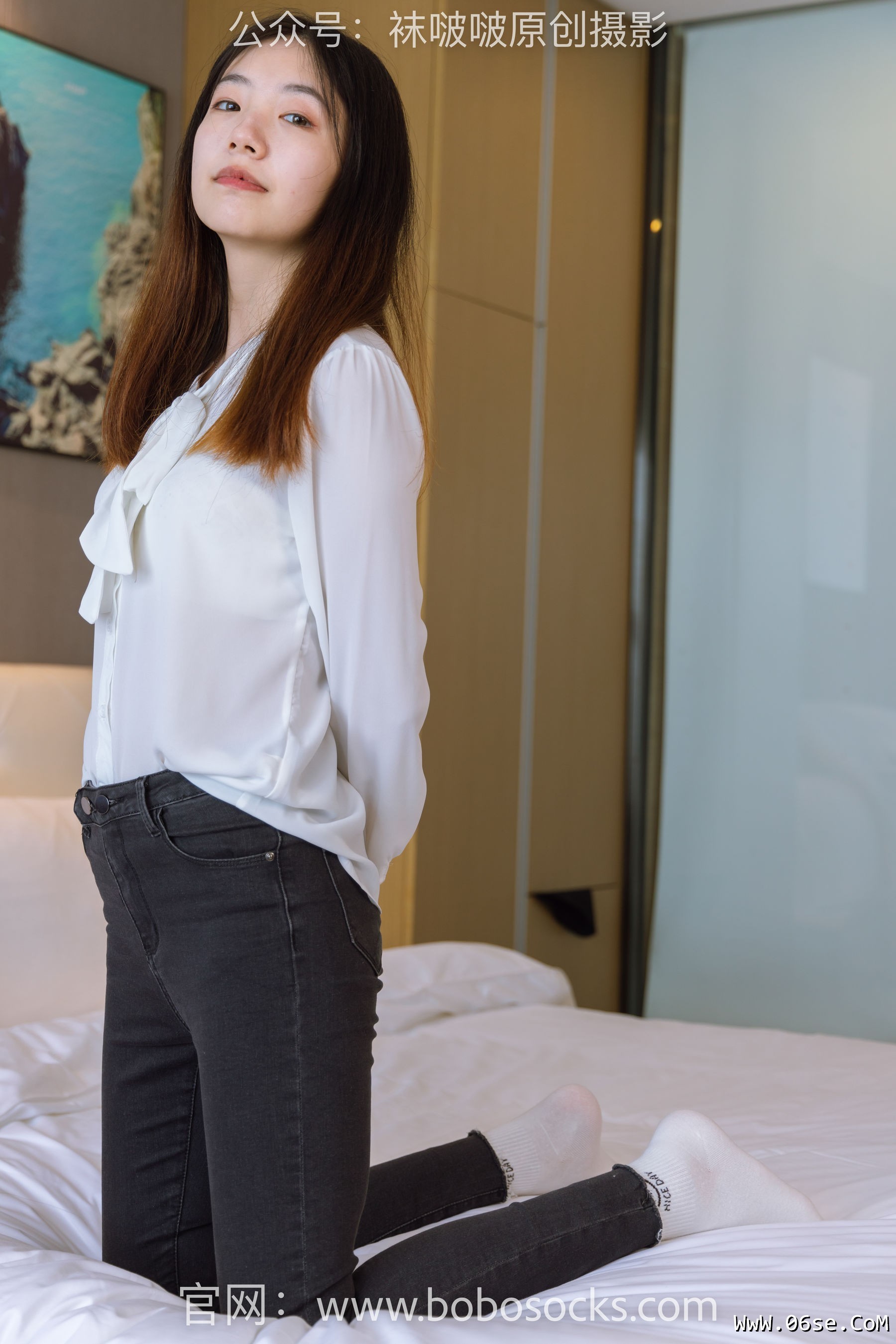 图片[120]-BoBoSocks袜啵啵 No.158 小甜豆-高跟长靴、白棉袜、裸足[136P]-六色网
