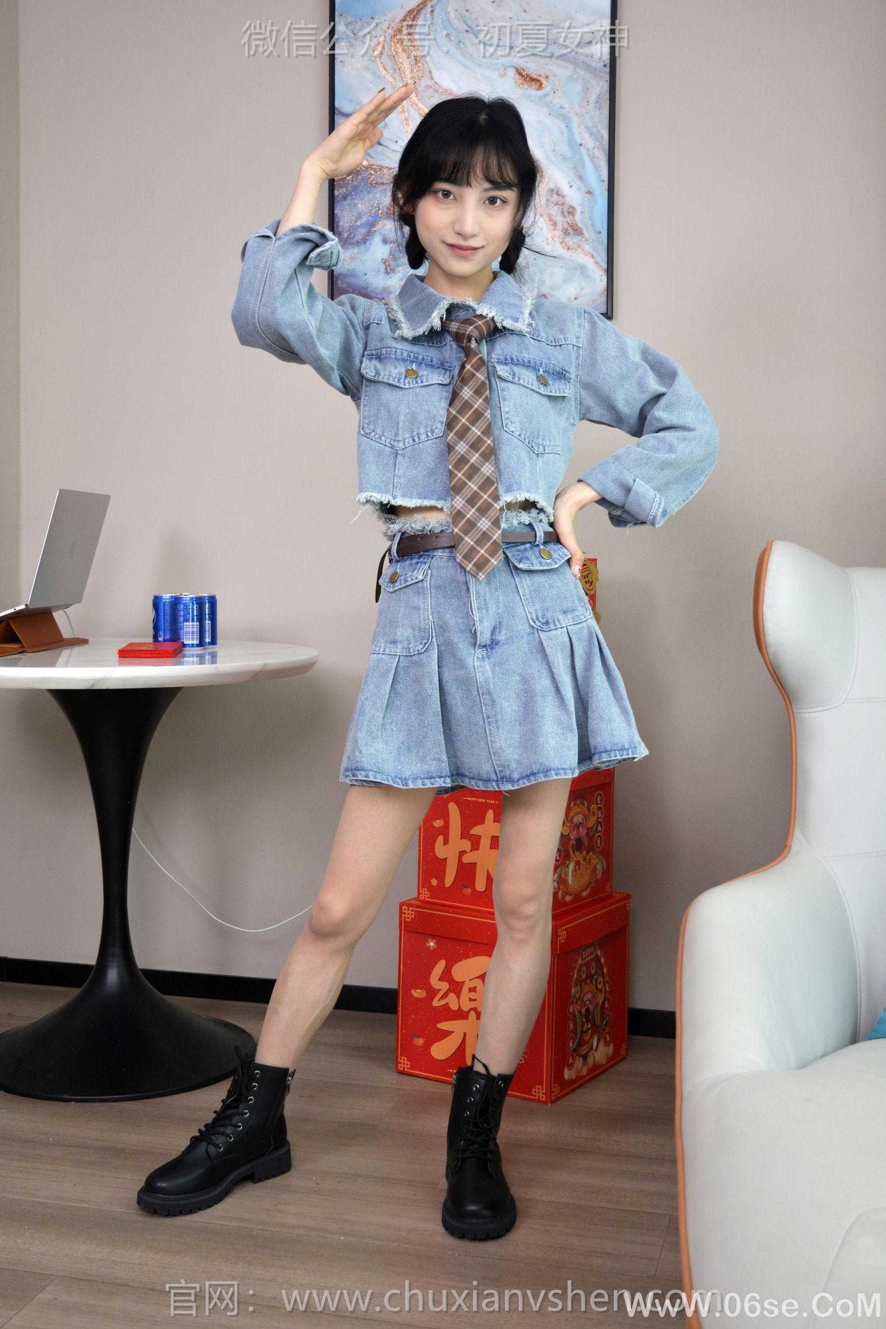 图片[20]-初夏女神 No.247 柒柒 浪漫牛仔[140P]-六色网