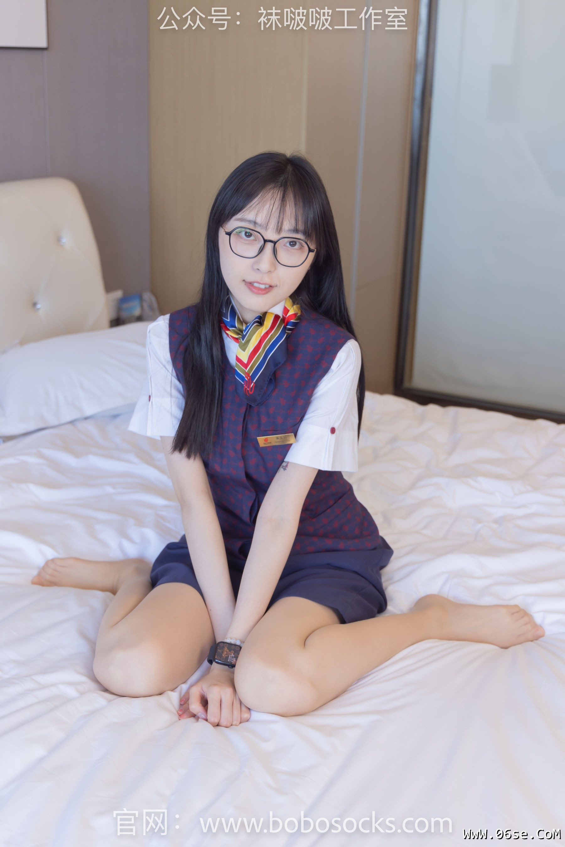 图片[61]-BoBoSocks袜啵啵 No.115 稚予-平底鞋、肉丝、空姐制服[136P]-六色网