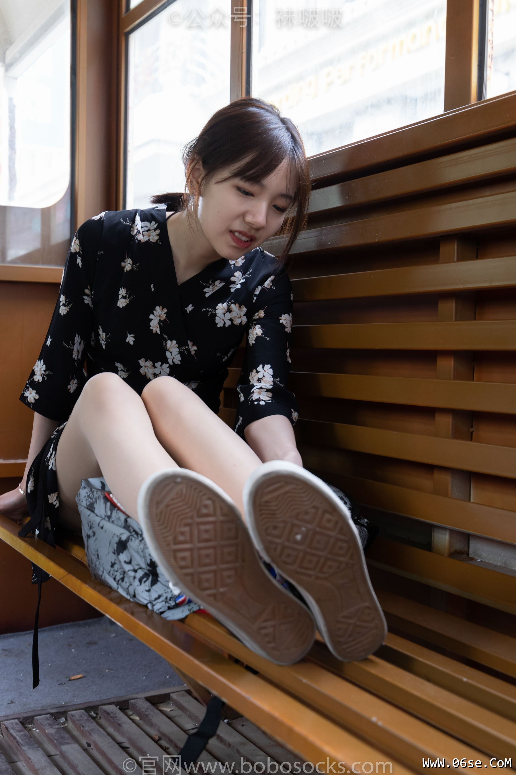 图片[37]-BoBoSocks袜啵啵 No.013 小甜豆-匡威帆布鞋、浅灰色短棉袜、肉丝[132P]-六色网