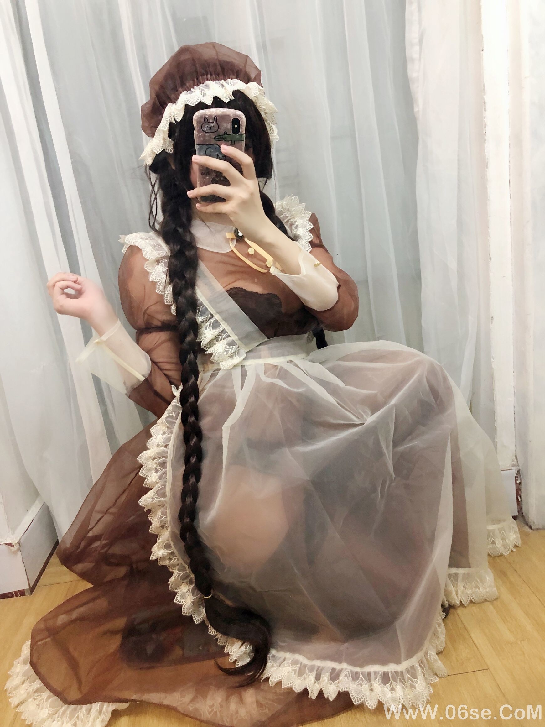 图片[12]-二次元巨乳美女鹿野希 透明女仆[97P]-六色网