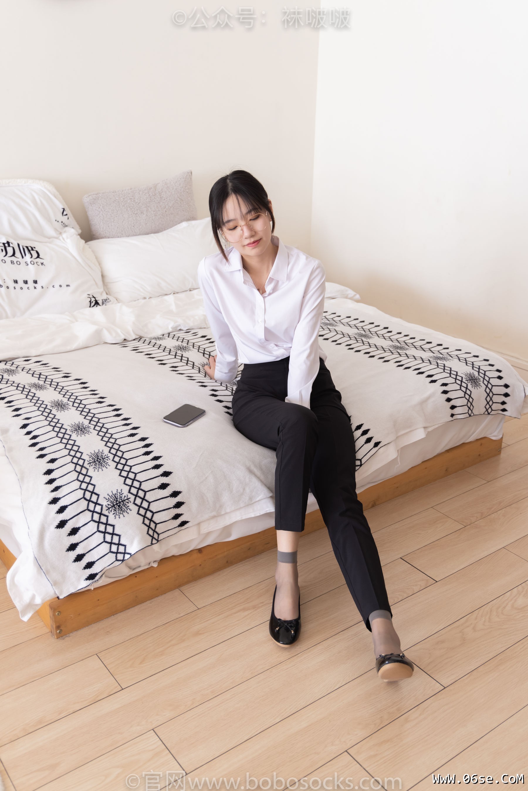 图片[2]-BoBoSocks袜啵啵 No.085 小甜豆-平底鞋、短灰丝、短肉丝[140P]-六色网