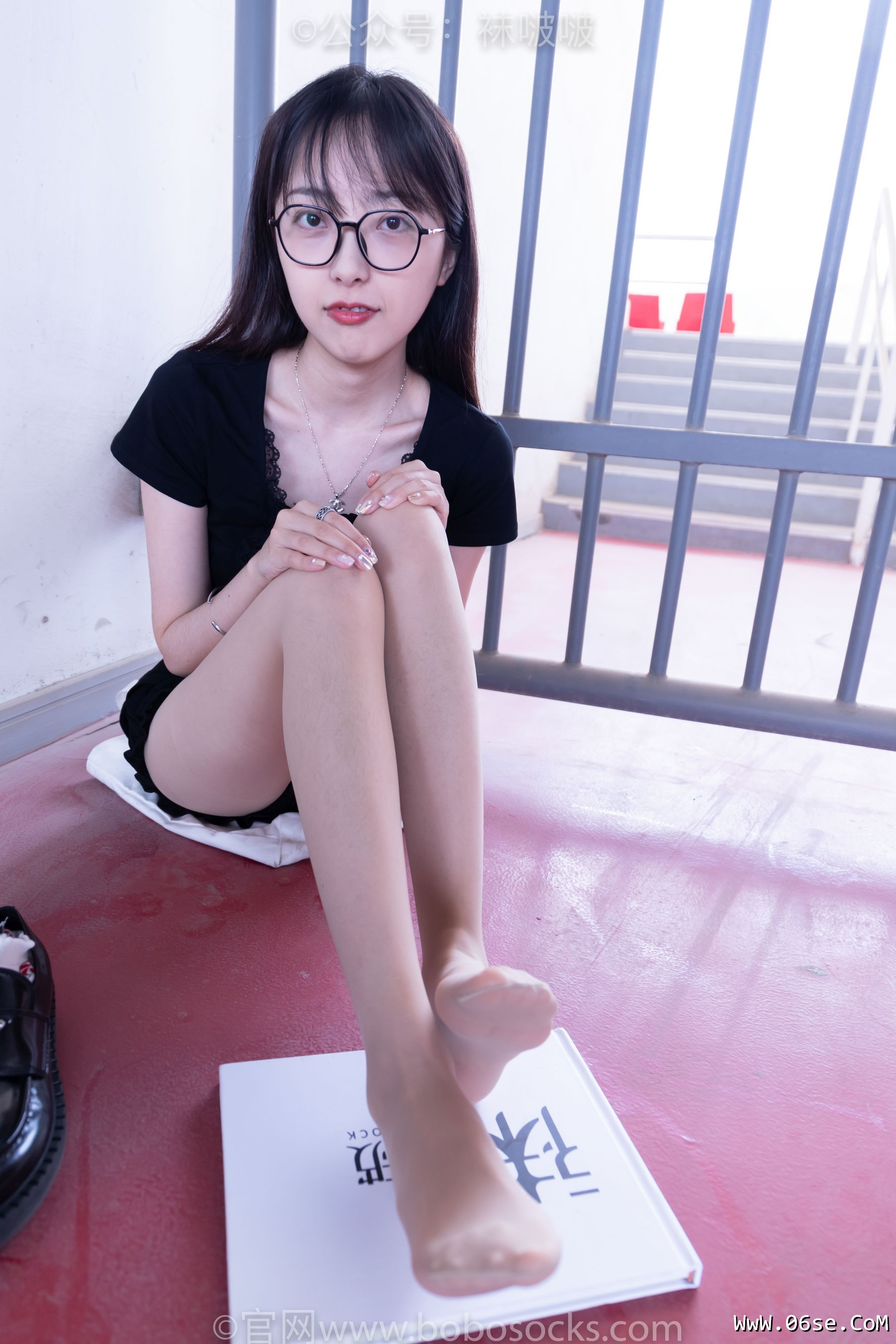 图片[135]-BoBoSocks袜啵啵 No.030 稚予- 皮鞋、短白棉袜、肉丝[141P]-六色网
