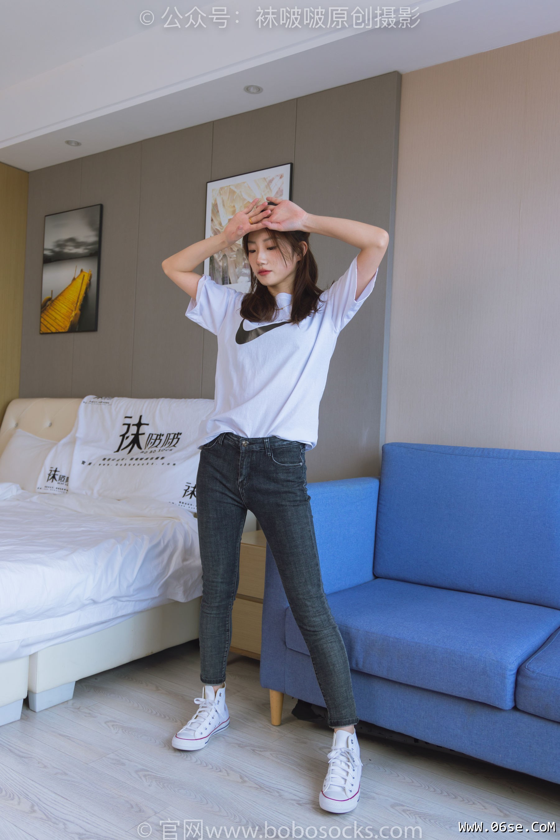 图片[53]-BoBoSocks袜啵啵 No.220 小沫-两双板鞋、短肉丝、裸足[140P]-六色网