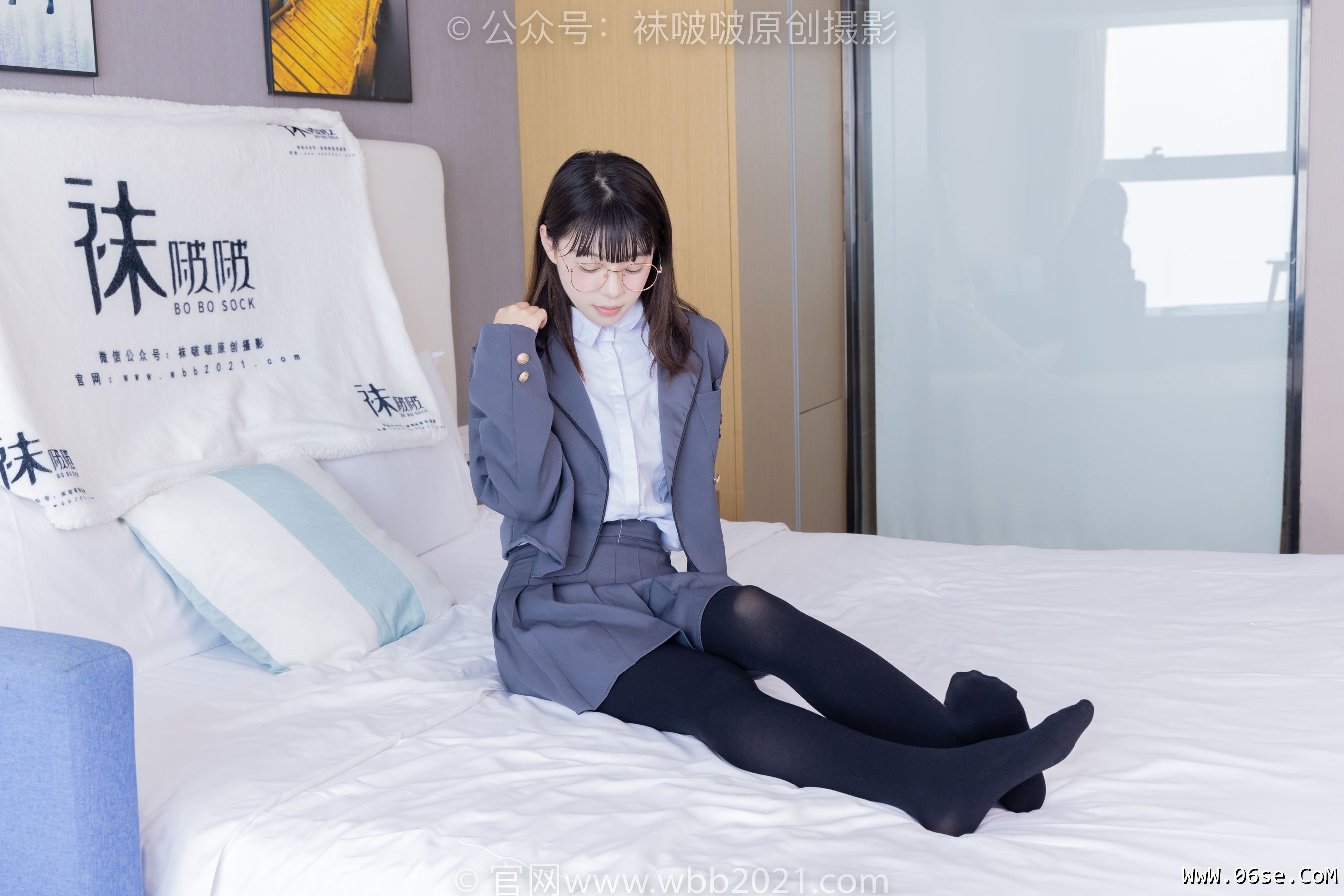 图片[132]-BoBoSocks袜啵啵 No.402 糯米 -皮鞋、厚黑丝、学院jk[140P]-六色网