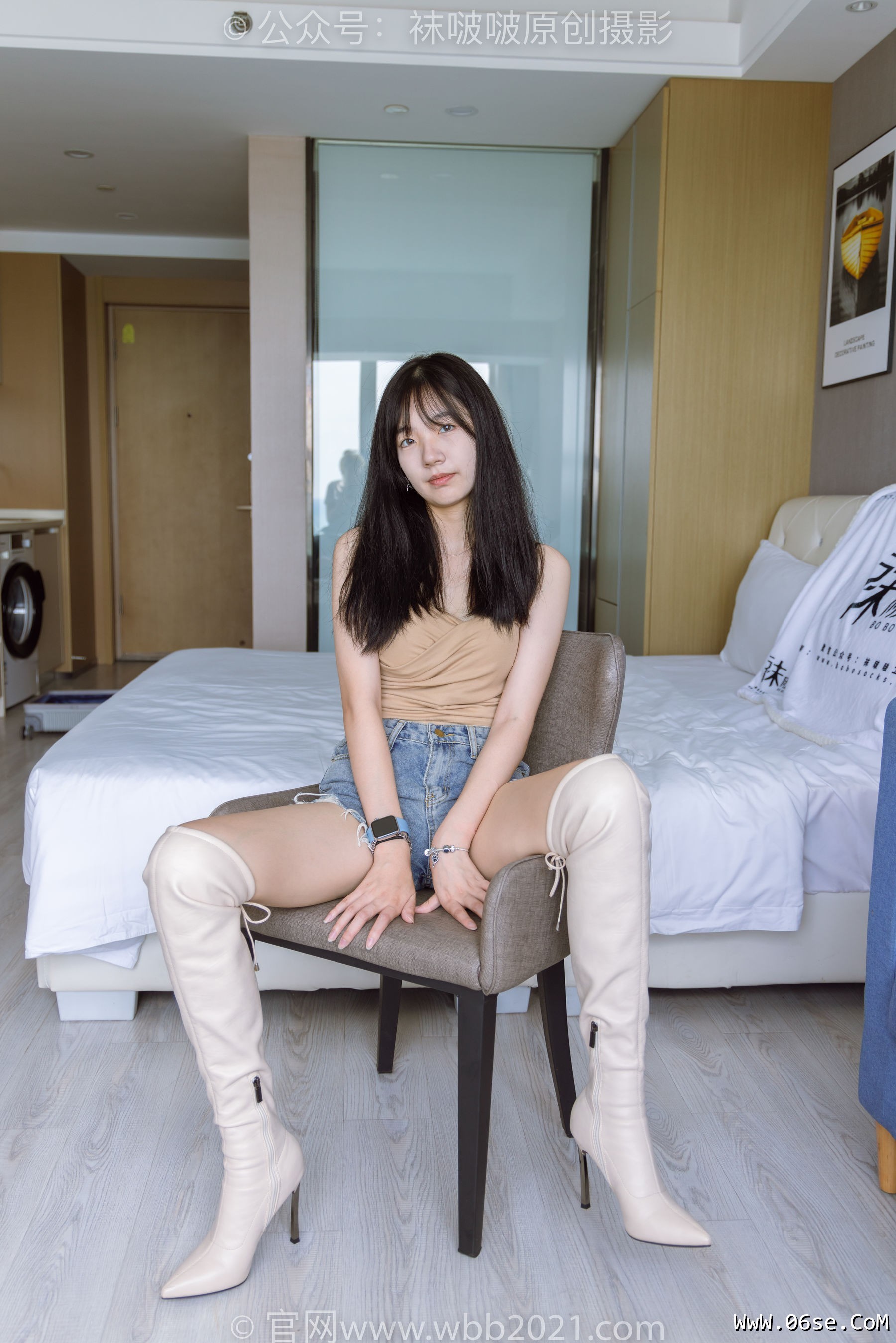 图片[135]-BoBoSocks袜啵啵 No.441 小甜豆 -高跟长靴、白棉袜、裸足[179P]-六色网