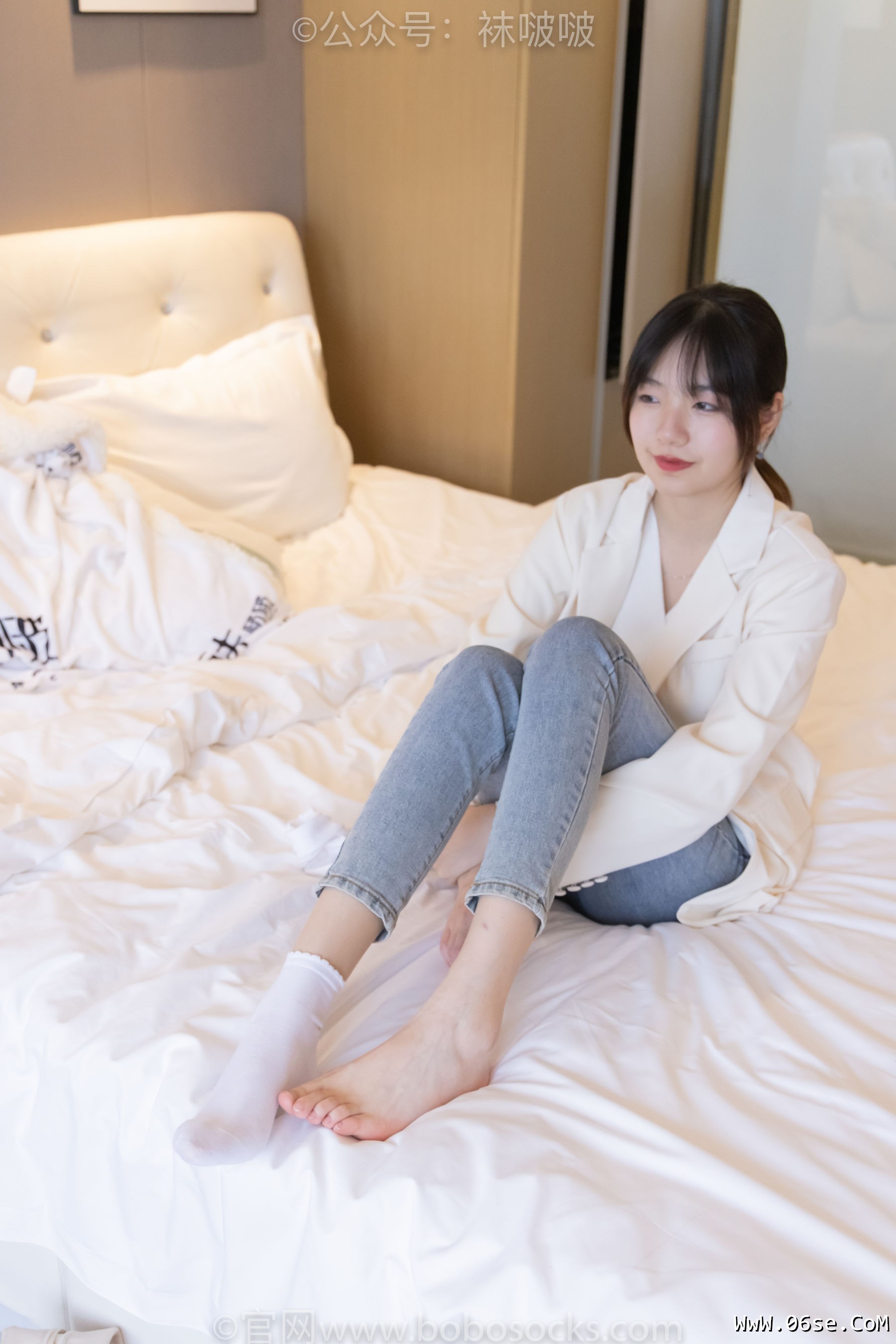 图片[139]-BoBoSocks袜啵啵 No.050 小甜豆-高跟长靴、白棉袜[175P]-六色网