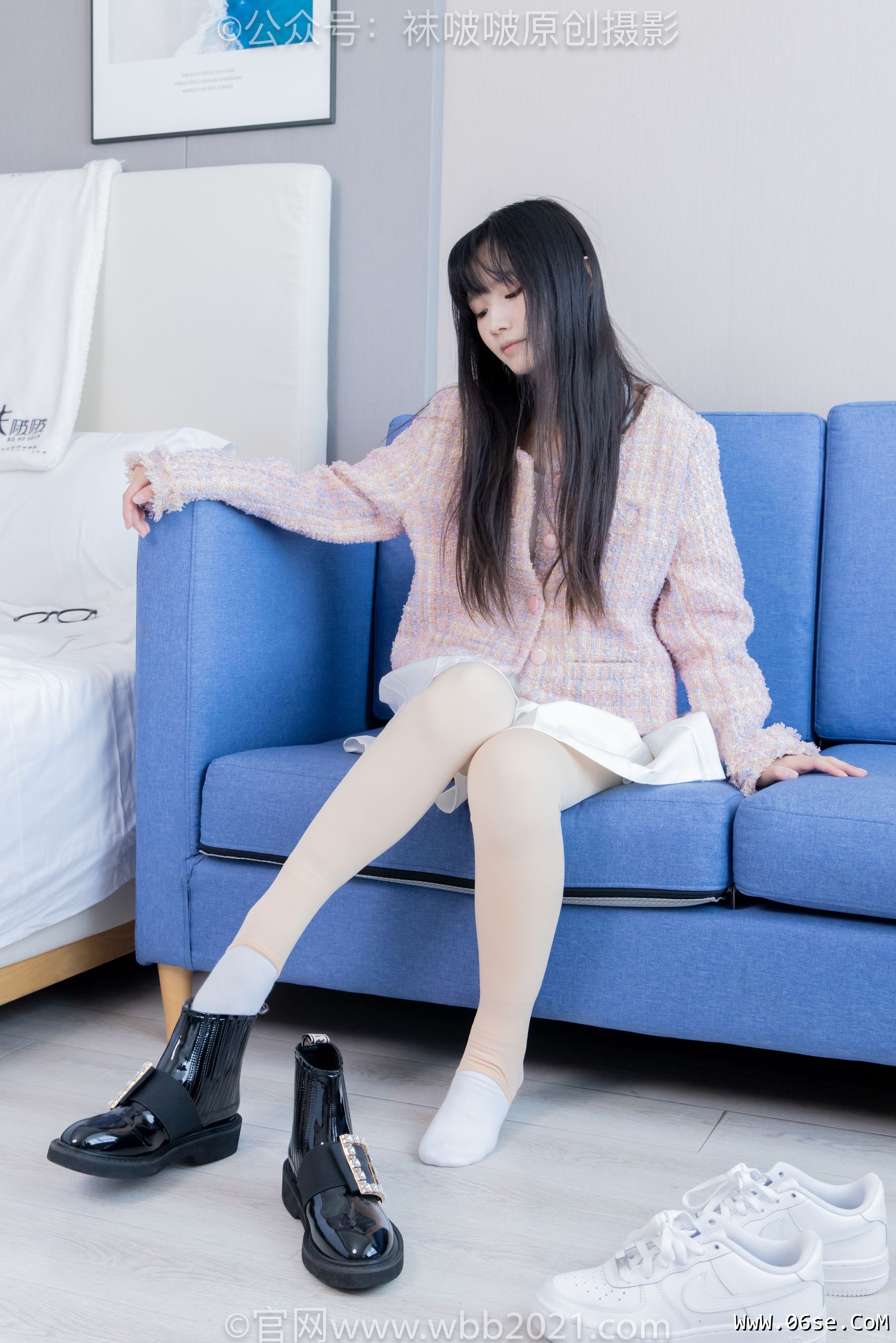 BoBoSocks袜啵啵 No.438 甜甜圈 -皮鞋、板鞋、白棉袜、黑色踩脚袜[150P]-六色网