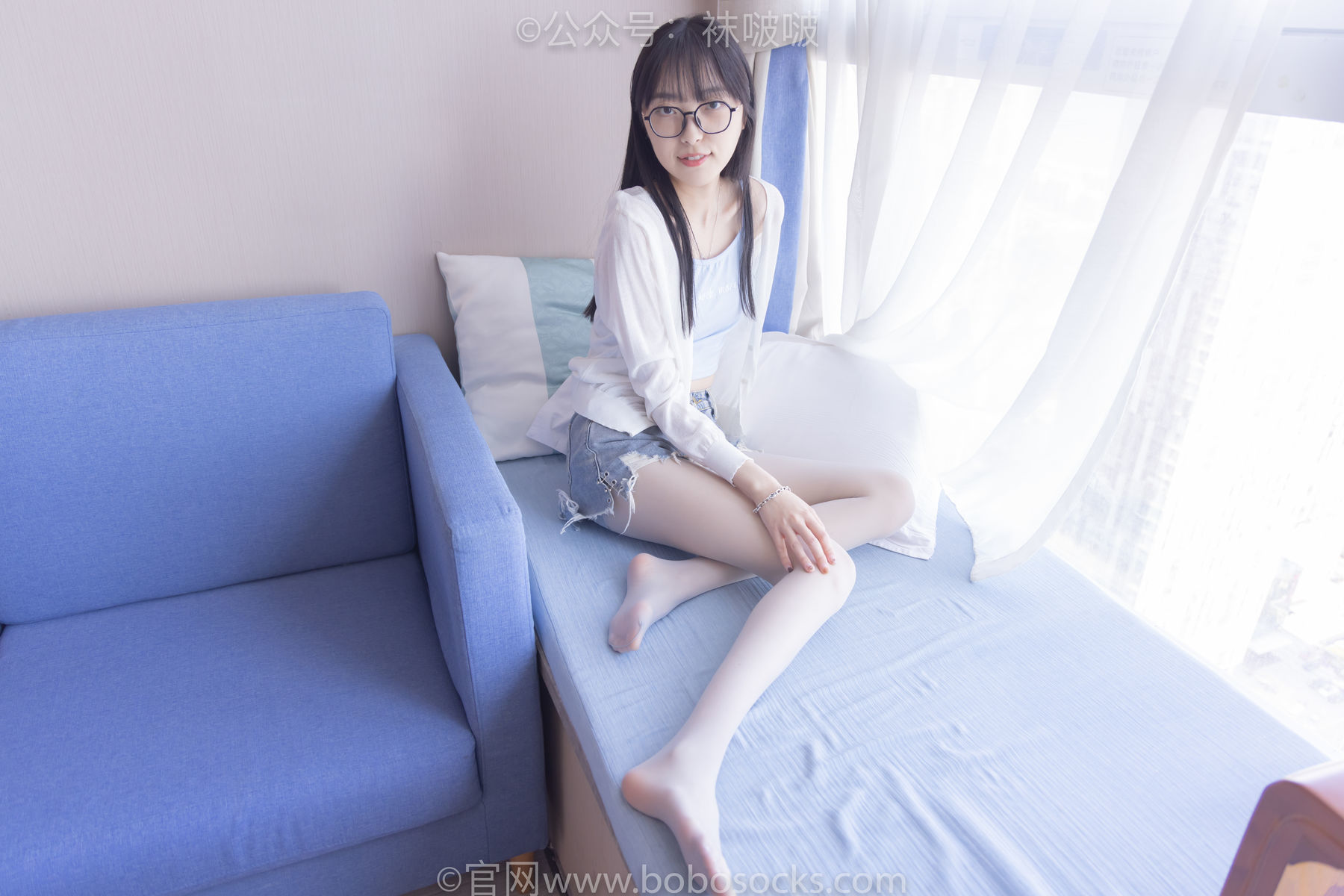 图片[134]-BoBoSocks袜啵啵 No.083 稚予-高跟鞋、凉鞋、白丝、裸足涂白色指甲油剧情[140P]-六色网