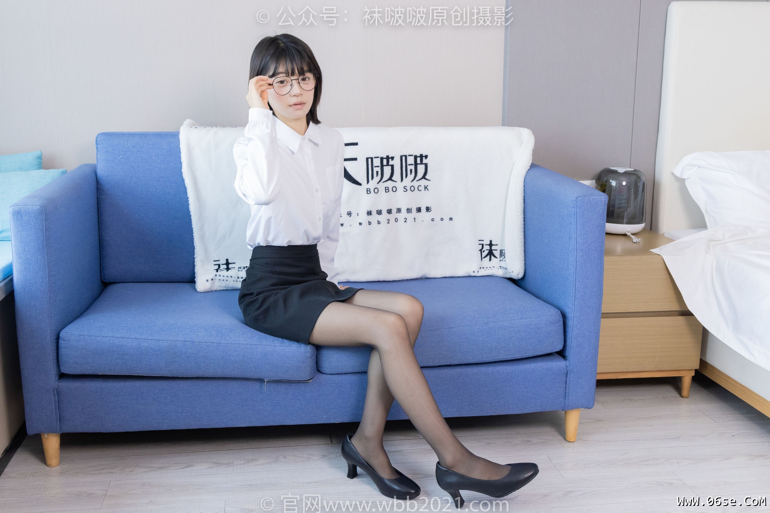 图片[46]-BoBoSocks袜啵啵 No.436 糯米 -OL制服、两双平底鞋、薄黑丝、厚肉丝[150P]-六色网