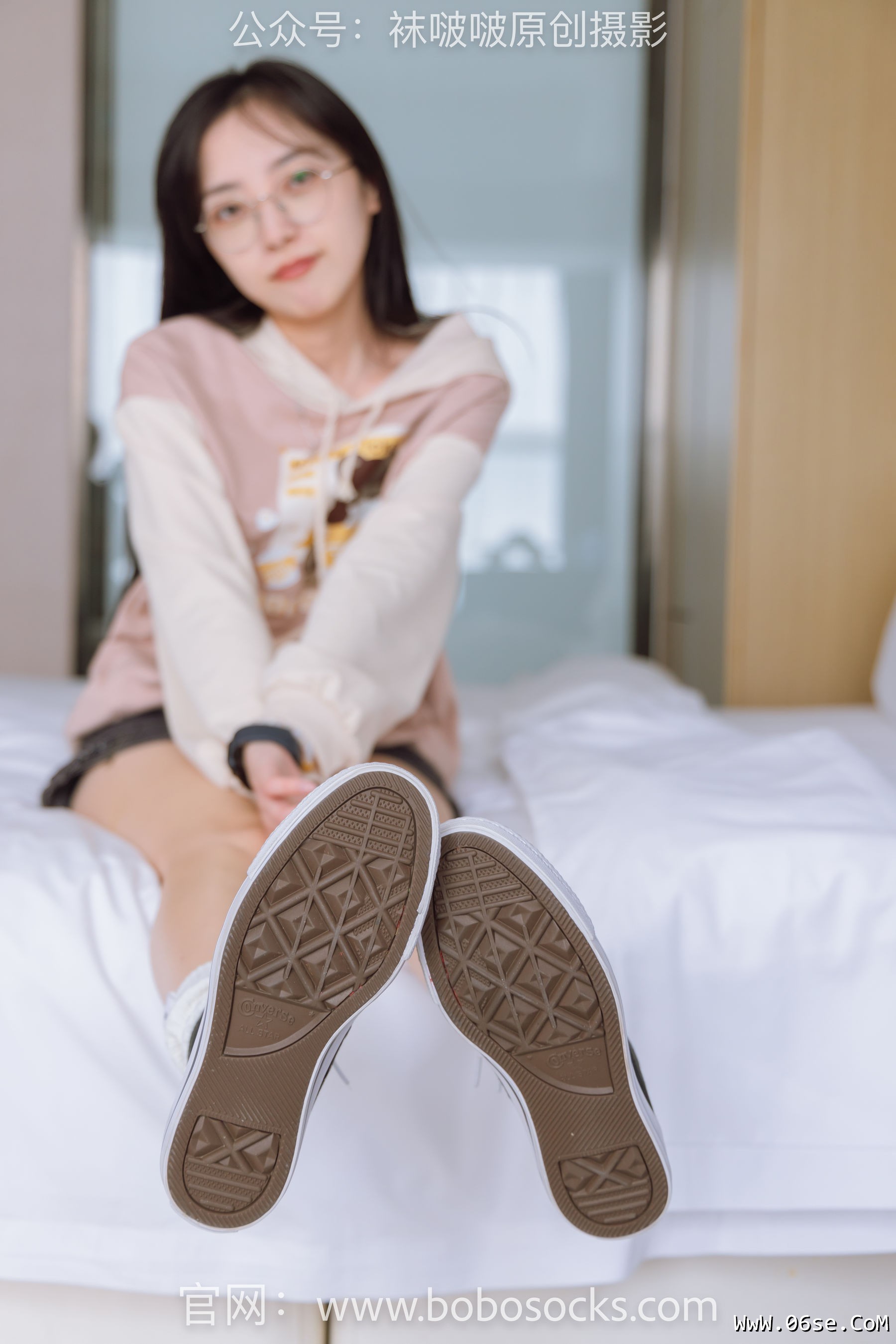 图片[8]-BoBoSocks袜啵啵 No.143 稚予-匡威板鞋、vans帆布鞋、两双白棉袜[166P]-六色网