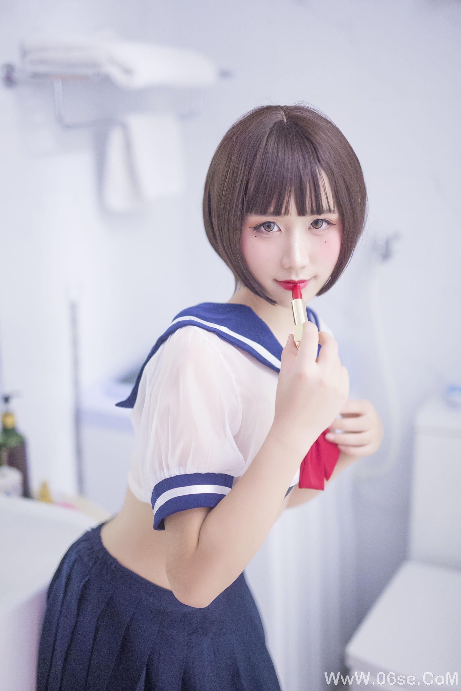 图片[15]-动漫博主九曲Jean JK透明制服[21P]-六色网