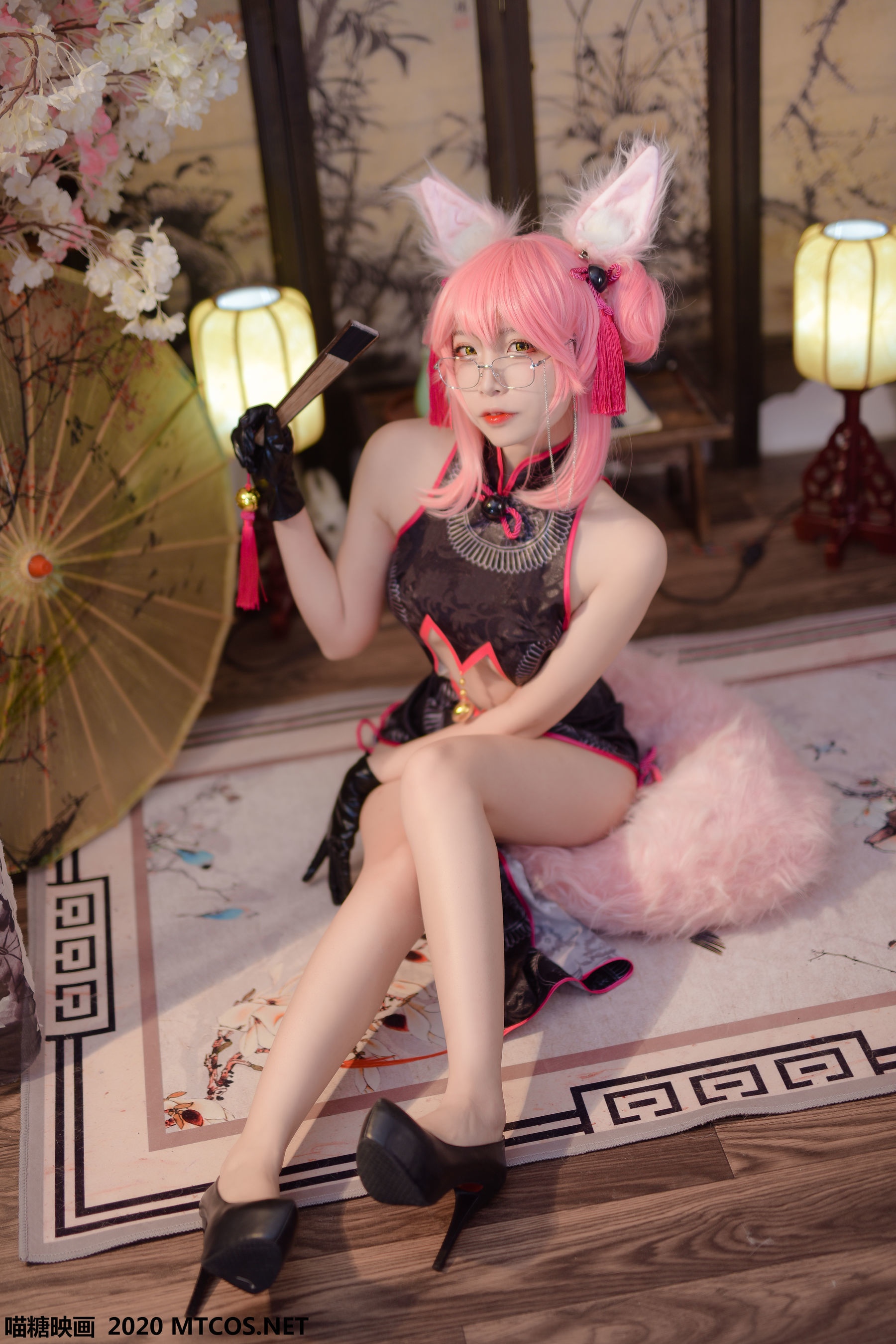 图片[5]-[喵糖映画] HML.002 旗袍狐耳 [32P]-六色网