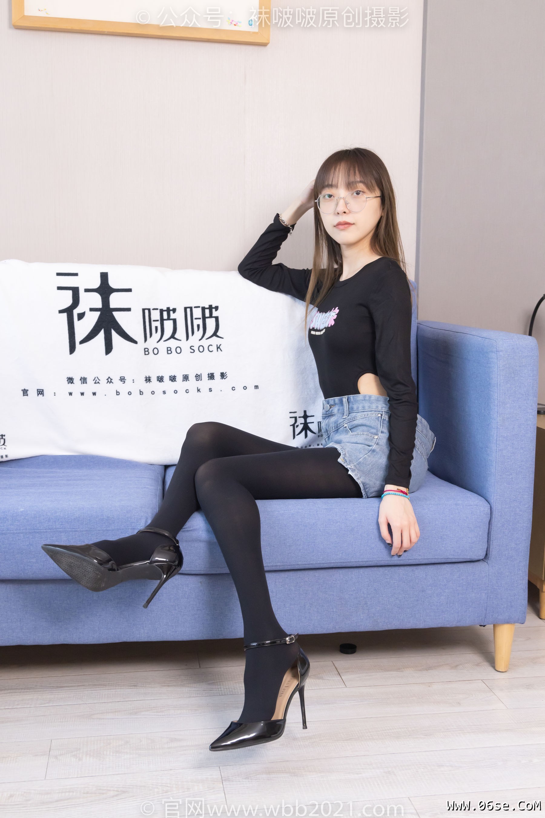 图片[83]-BoBoSocks袜啵啵 No.321 稚予 -高跟鞋、厚黑丝[150P]-六色网