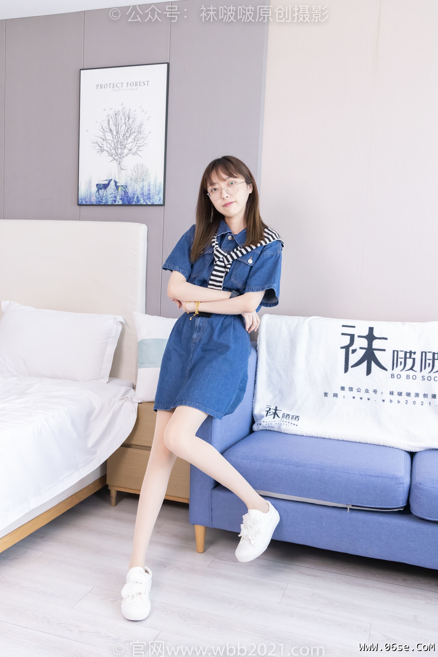 图片[17]-BoBoSocks袜啵啵 No.435 稚予 -板鞋、运动鞋、白丝、肉丝[150P]-六色网