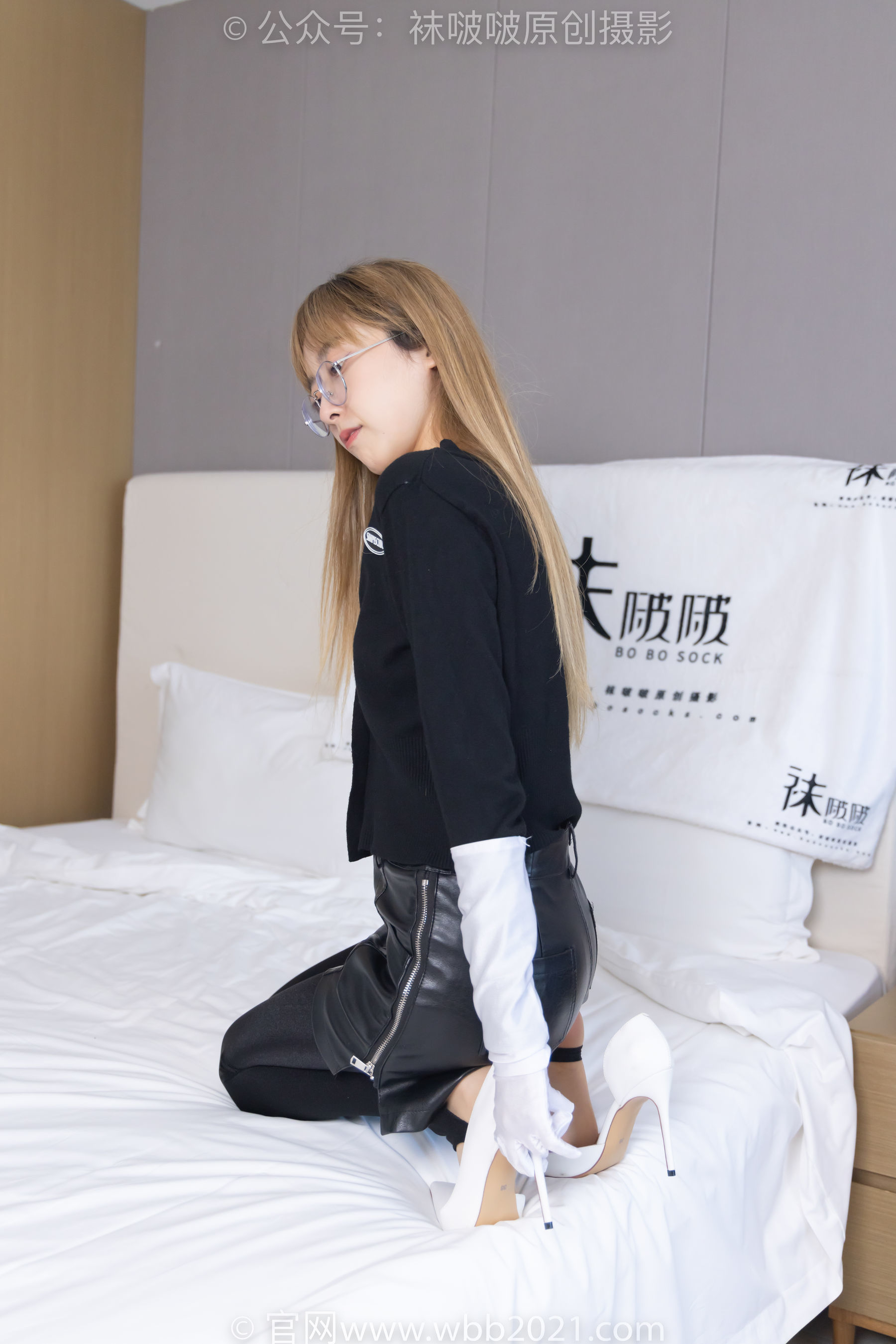 图片[45]-BoBoSocks袜啵啵 No.243 稚予 -两双高跟鞋、肉丝、踩脚裤[164P]-六色网