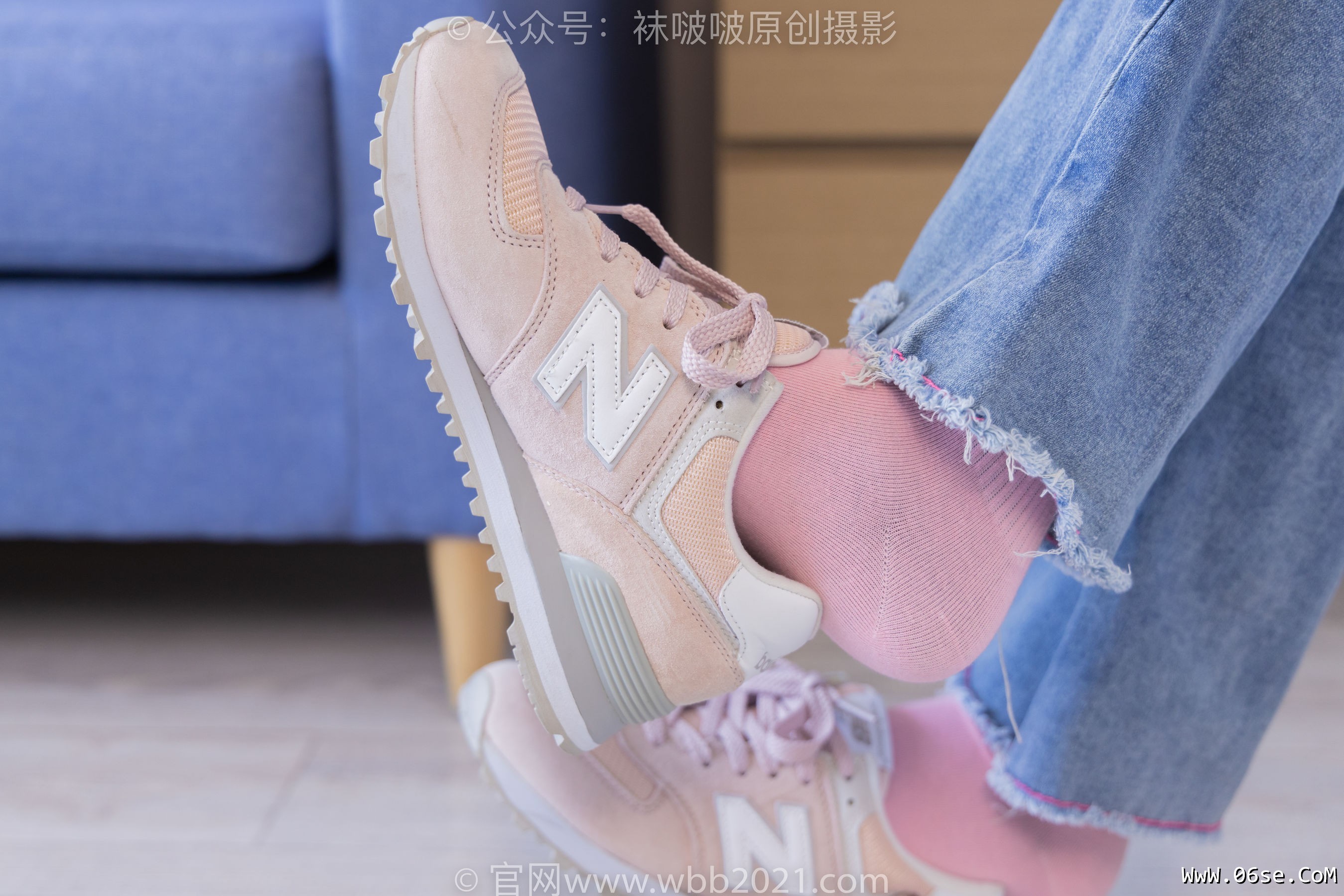 图片[60]-BoBoSocks袜啵啵 No.317 小甜豆 -运动鞋、可拆卸牛仔裤、粉色棉袜、黑丝、裤里丝[140P]-六色网