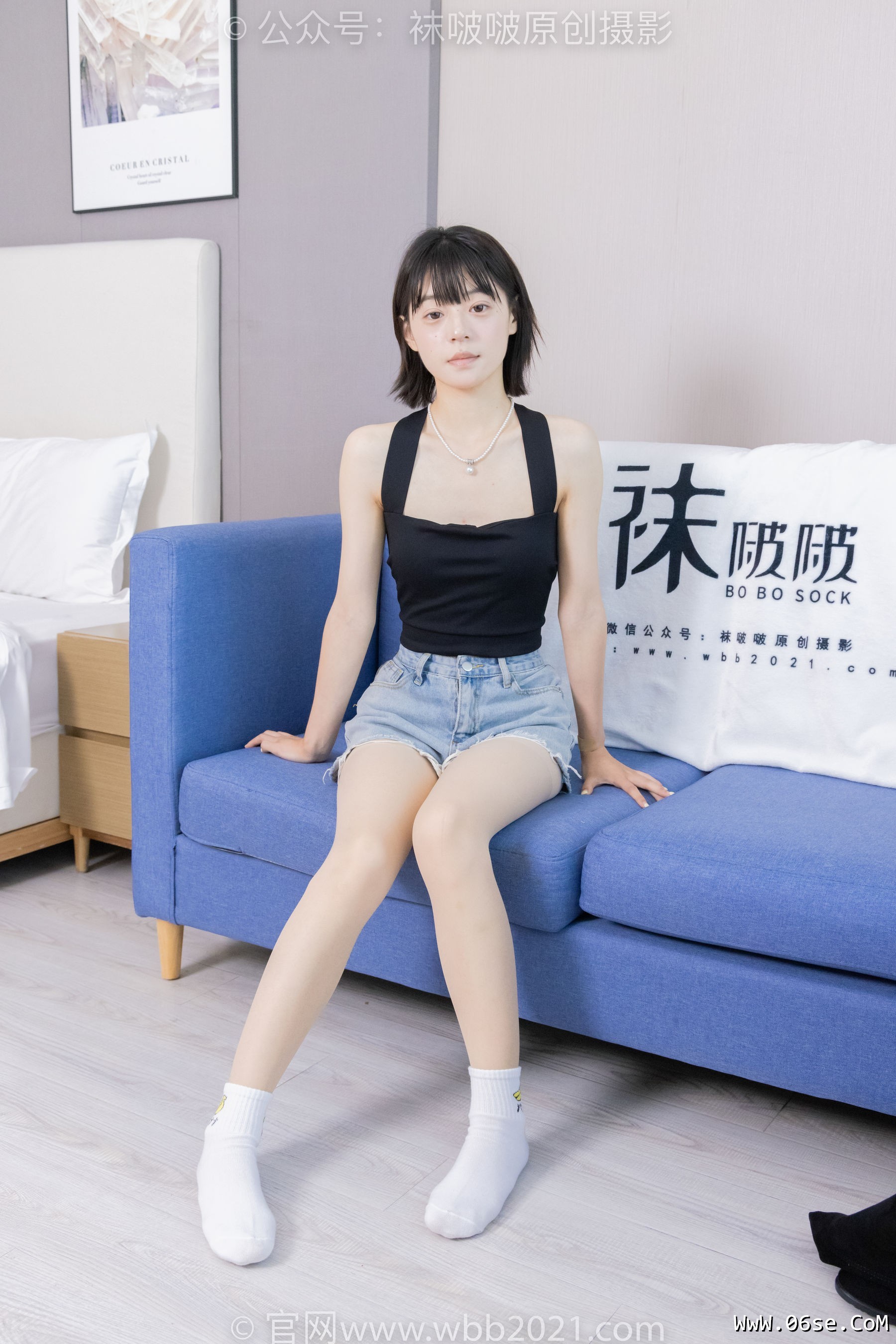 图片[118]-BoBoSocks袜啵啵 No.422 糯米 -长靴、白棉袜、肉丝[140P]-六色网