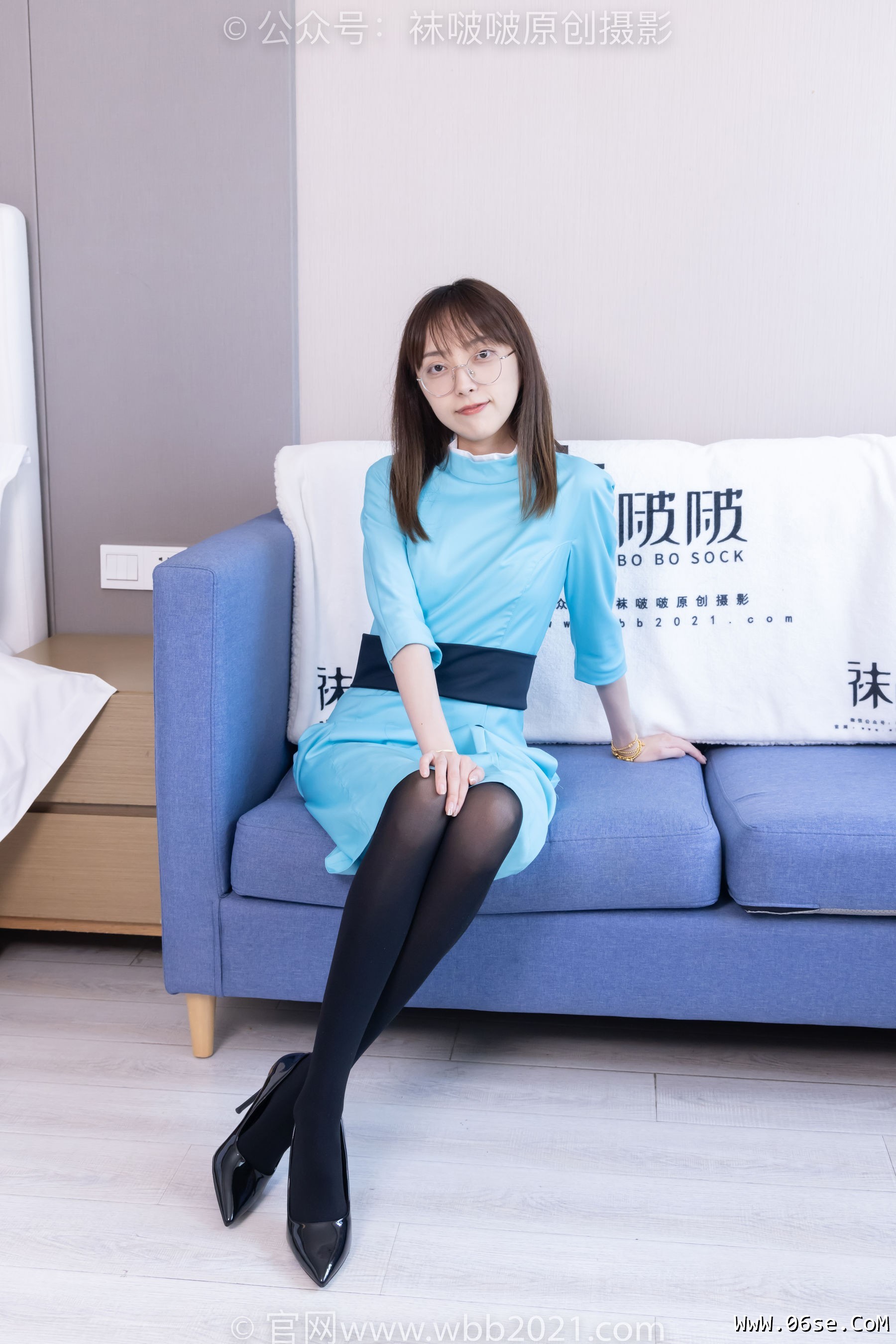 图片[122]-BoBoSocks袜啵啵 No.440 稚予 -高跟鞋、厚黑丝、空姐制服[200P]-六色网