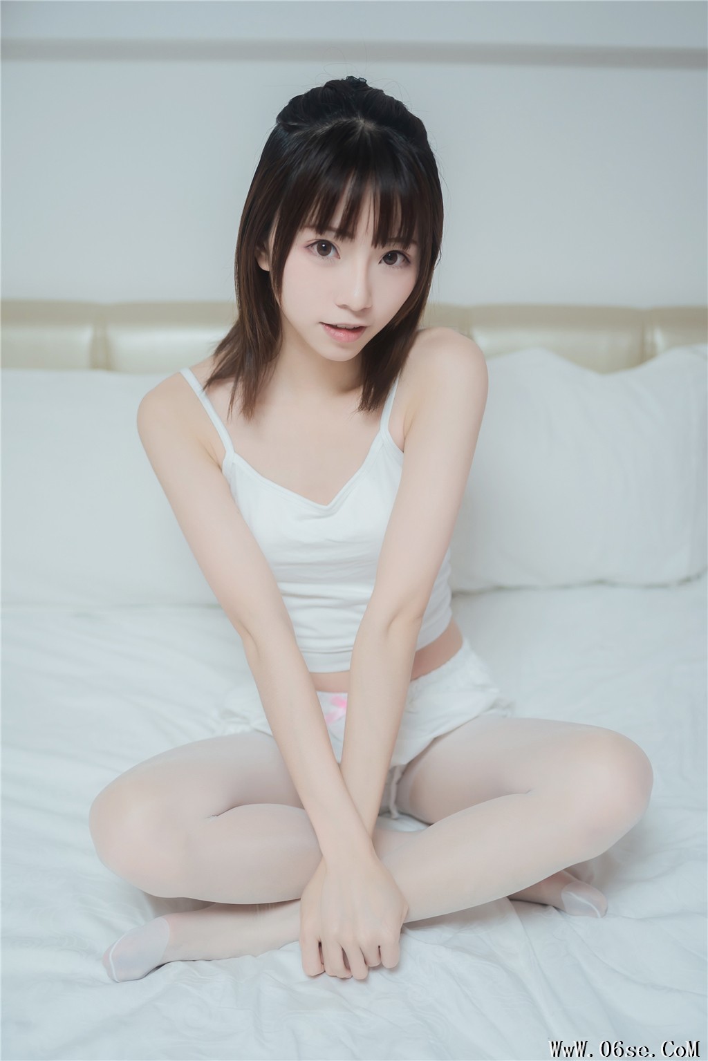 喵糖映画 VOL.269 白色套装 [40P-14MB]-六色网