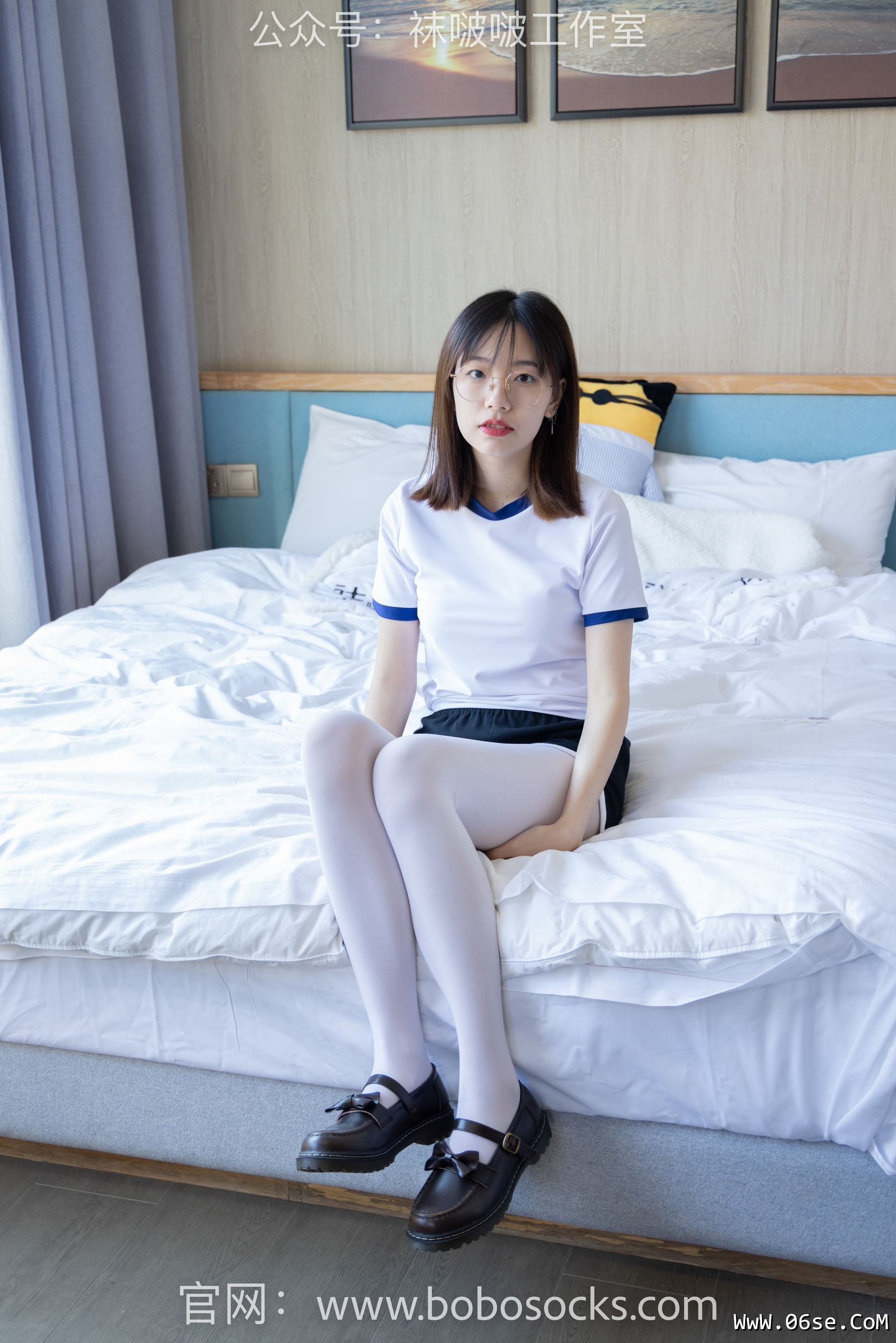 图片[21]-BoBoSocks袜啵啵 No.108 小甜豆-皮鞋、厚白丝、踩奶油蛋糕剧情[137P]-六色网