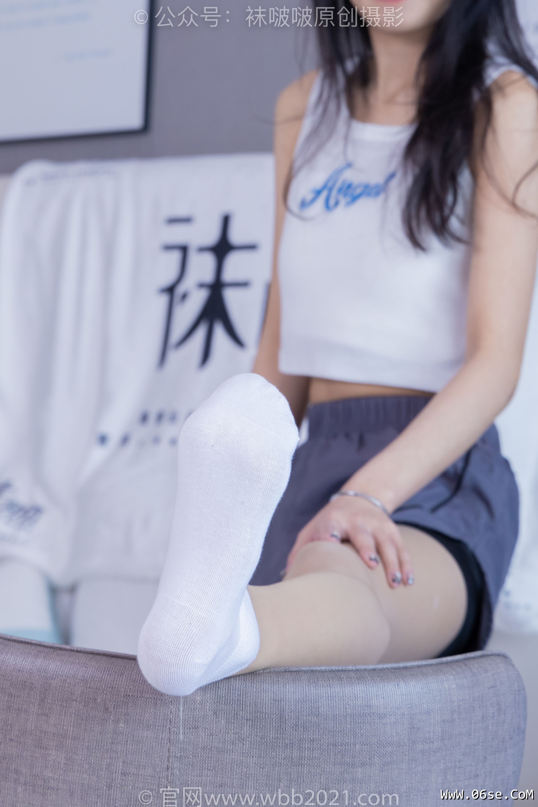 图片[154]-BoBoSocks袜啵啵 No.355 奶油 -板鞋、白棉袜、肉丝[200P]-六色网