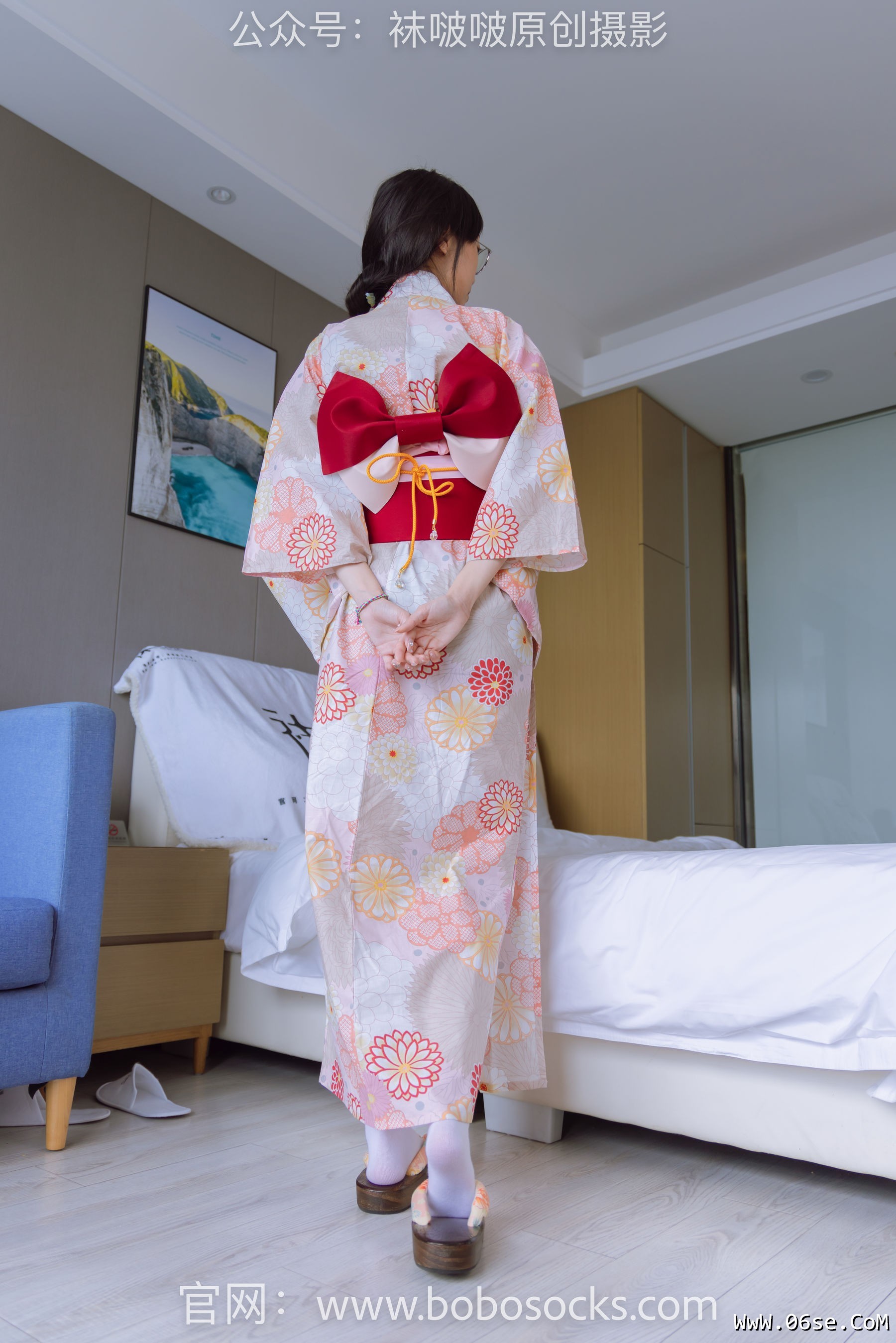 图片[111]-BoBoSocks袜啵啵 No.137 稚予-木屐、分指白棉袜、裸足、和风浴衣[170P]-六色网