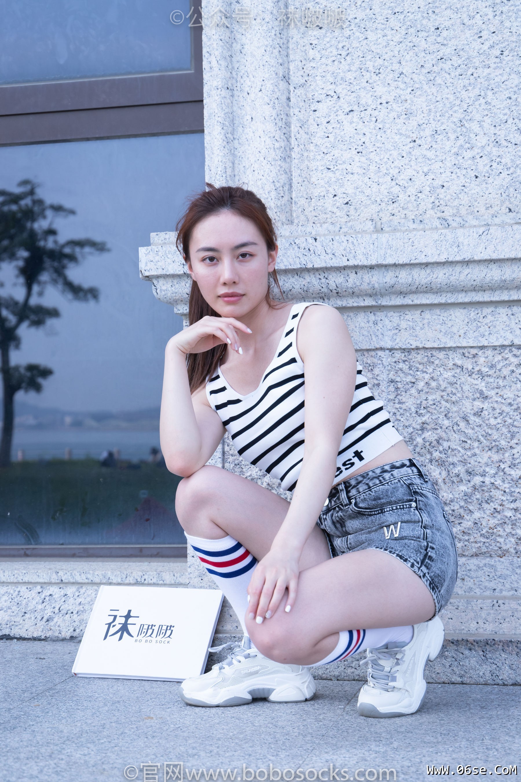 图片[11]-BoBoSocks袜啵啵 No.006 小米-运动鞋、白色小腿袜、裸足[130P]-六色网