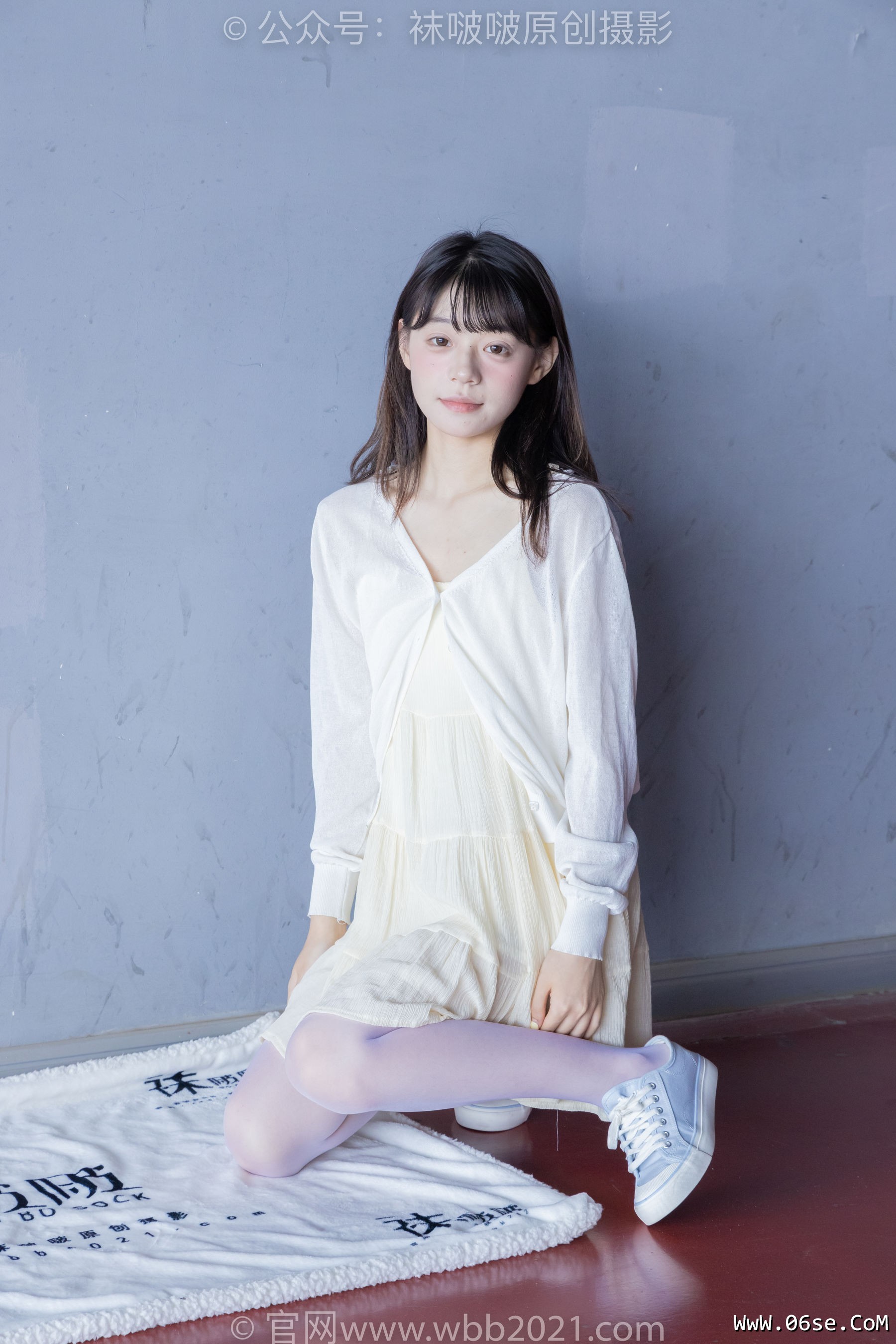 图片[46]-BoBoSocks袜啵啵 No.395 糯米 -板鞋、白丝[145P]-六色网