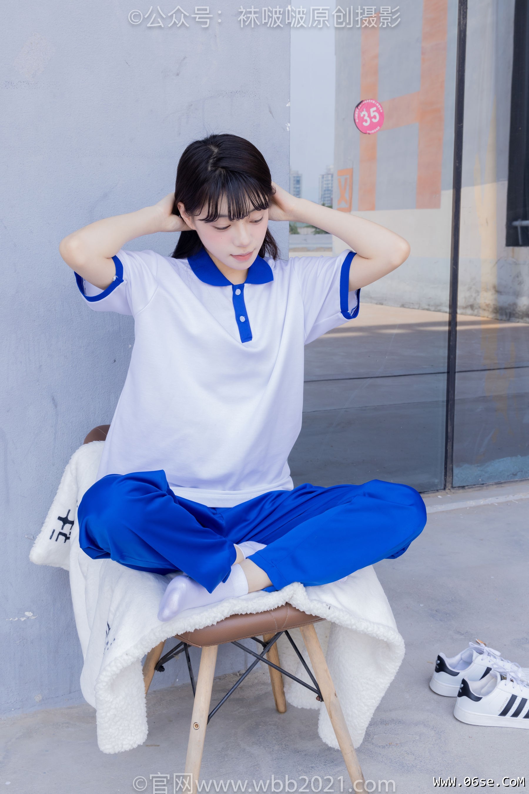 图片[115]-BoBoSocks袜啵啵 No.393 糯米 -板鞋、白棉袜、裸足、校服[150P]-六色网