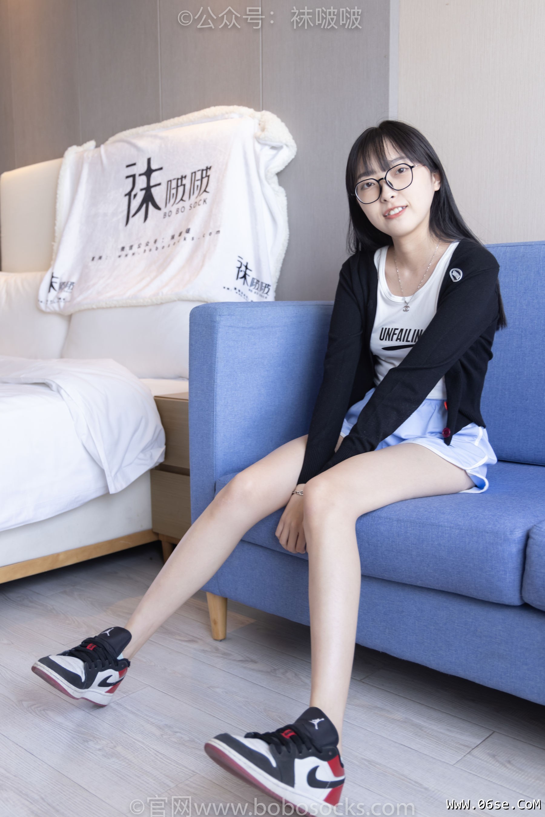 图片[11]-BoBoSocks袜啵啵 No.081 稚予- AJ、浅黄色短棉袜、浅蓝色短棉袜、裸足[145P]-六色网