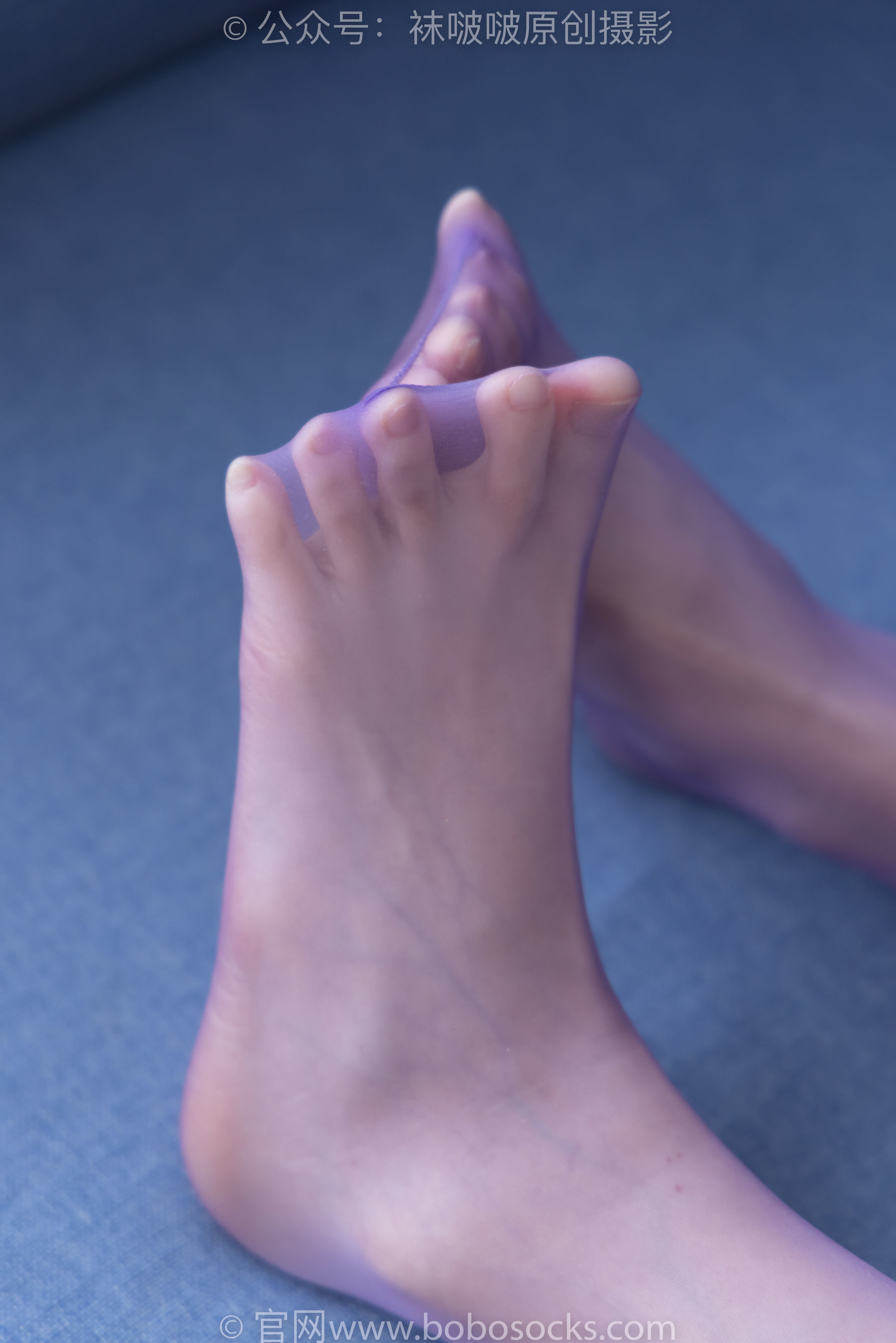 图片[39]-BoBoSocks袜啵啵 No.205 小甜 豆-白色高跟鞋、紫色油亮丝袜[140P]-六色网