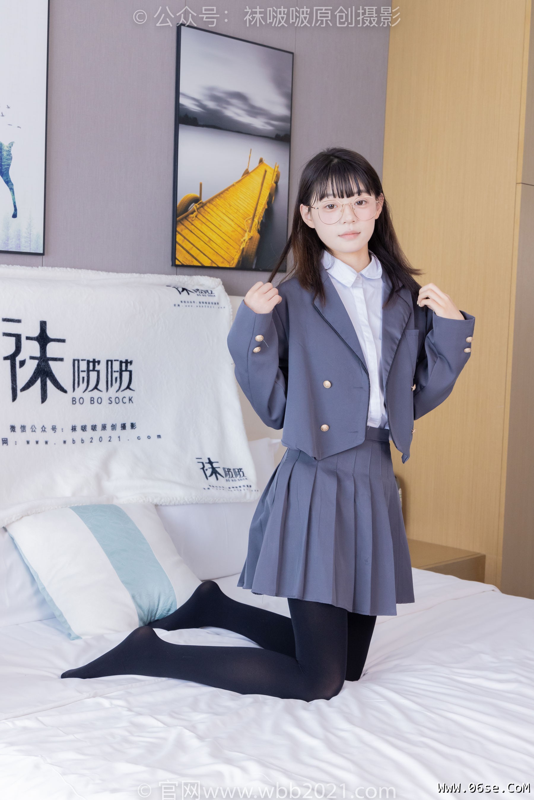图片[102]-BoBoSocks袜啵啵 No.402 糯米 -皮鞋、厚黑丝、学院jk[140P]-六色网