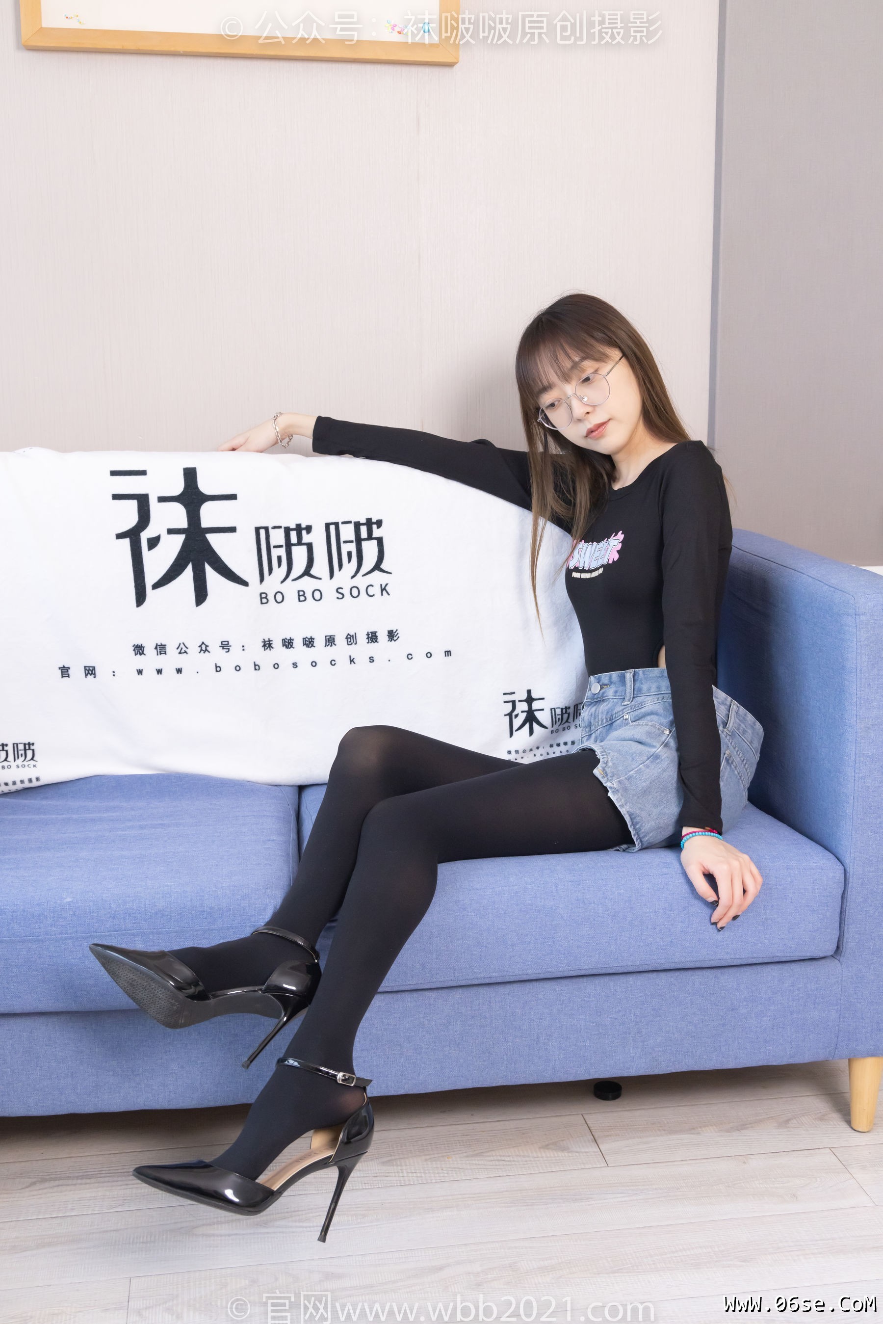图片[82]-BoBoSocks袜啵啵 No.321 稚予 -高跟鞋、厚黑丝[150P]-六色网