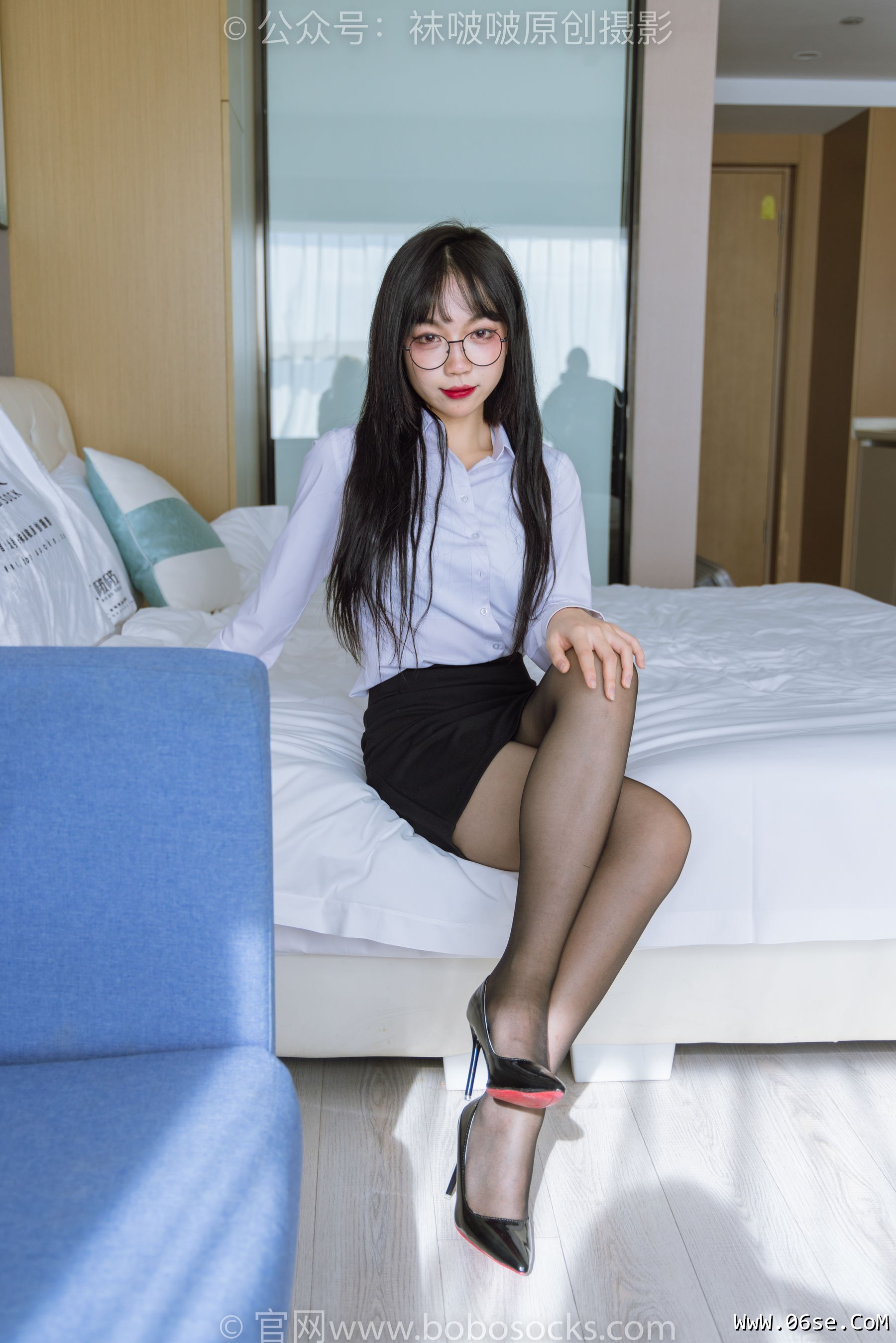 图片[95]-BoBoSocks袜啵啵 No.185 周周-ol制服、高跟鞋、黑丝[140P]-六色网