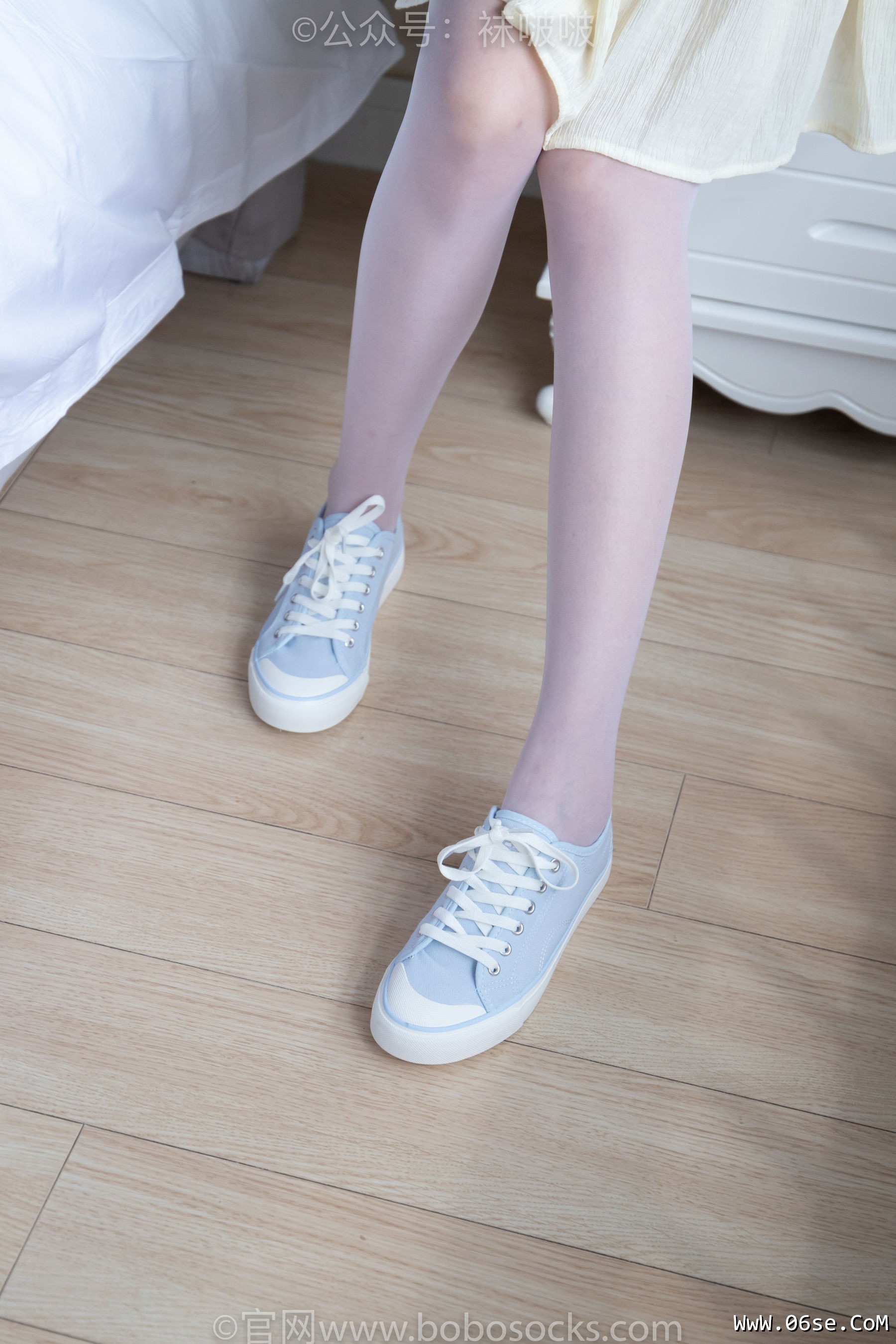 图片[6]-BoBoSocks袜啵啵 No.005 小甜豆-帆布鞋、薄白丝[133P]-六色网