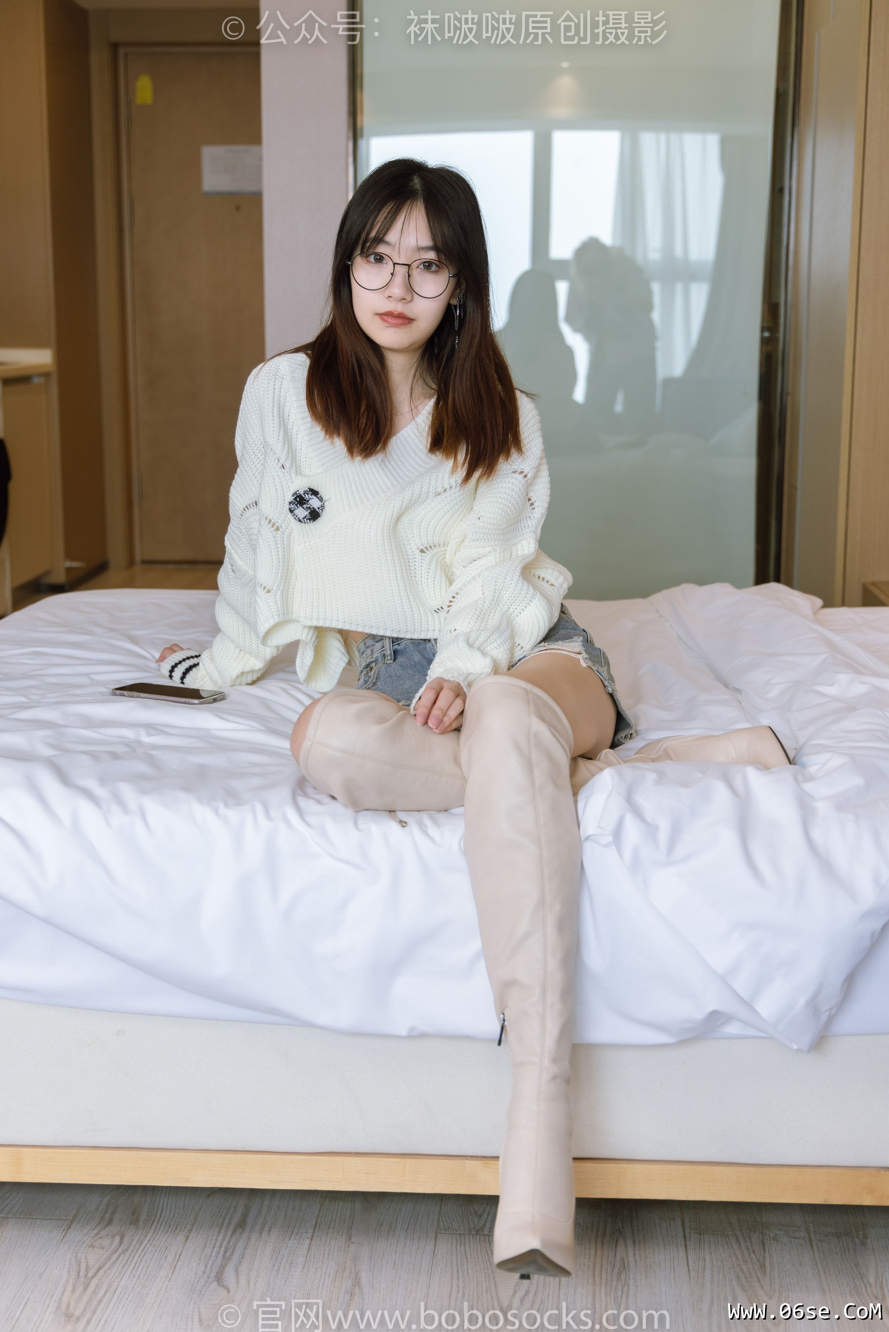 图片[145]-BoBoSocks袜啵啵 No.222 小甜豆-长靴、白棉袜、裸足[180P]-六色网