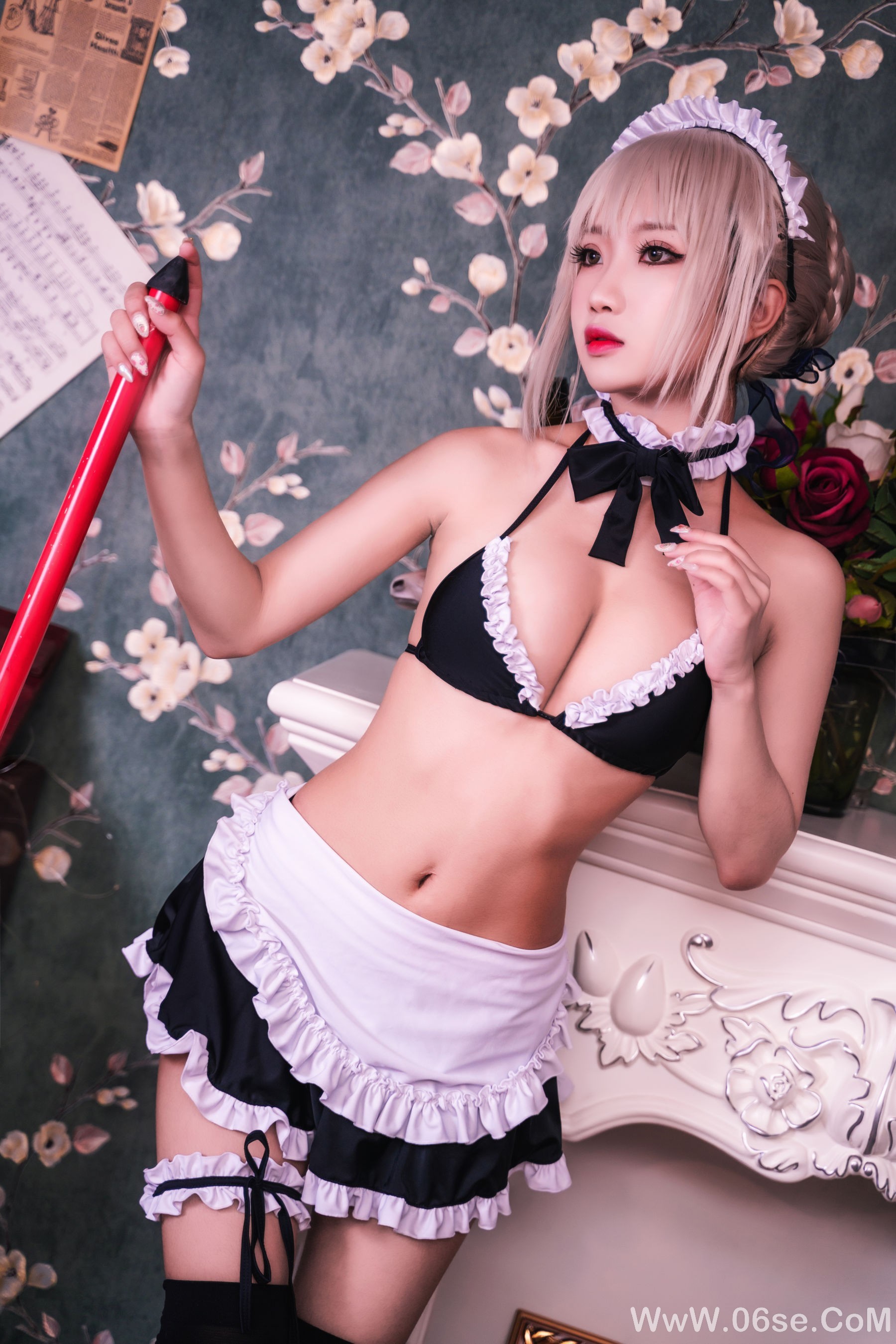 图片[13]-白嫩美少女 鬼畜瑶 – 黑呆女仆 (不知火舞)[26P]-六色网