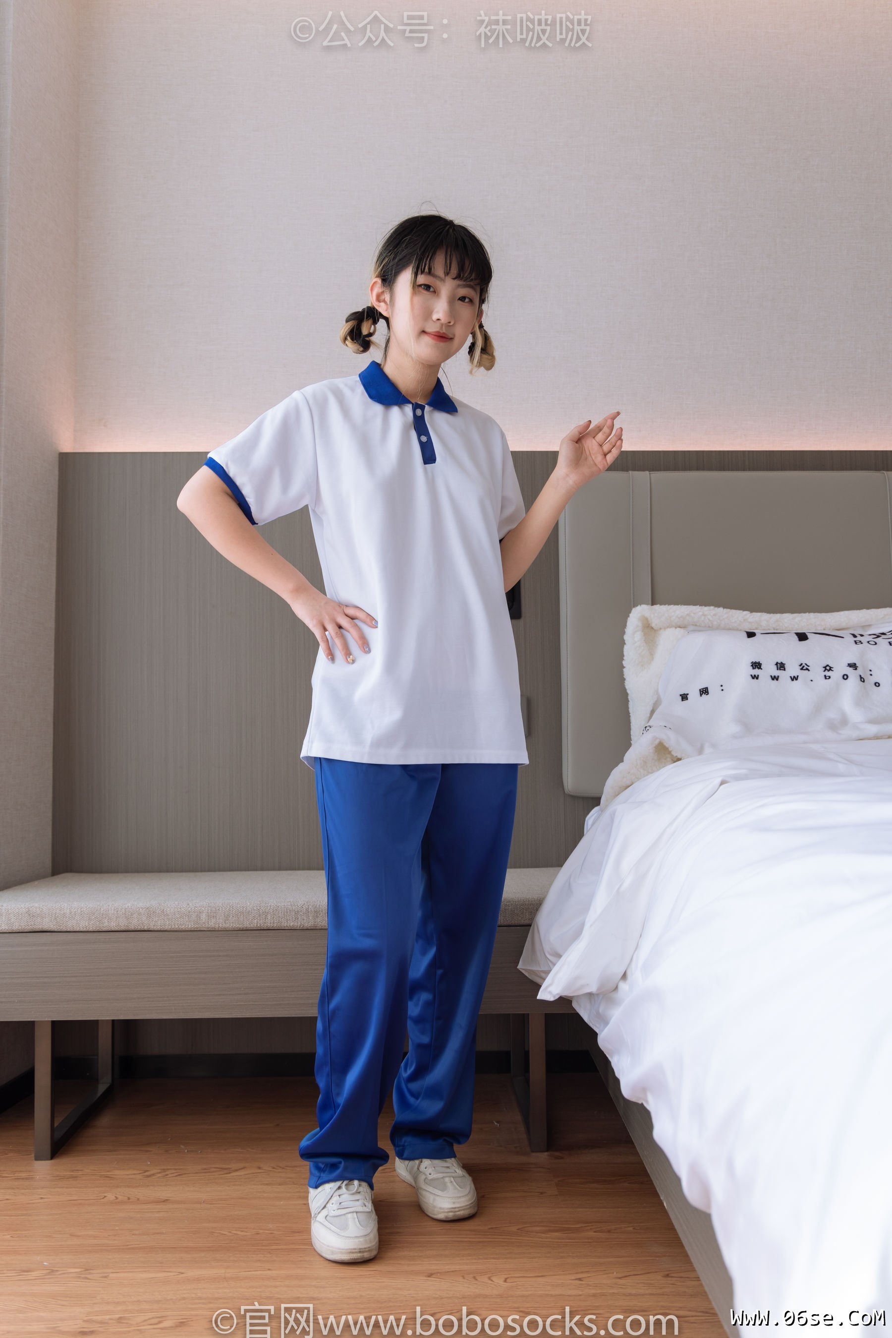 图片[2]-BoBoSocks袜啵啵 No.042 砂糖-校服、板鞋、白棉袜、油亮白丝[139P]-六色网