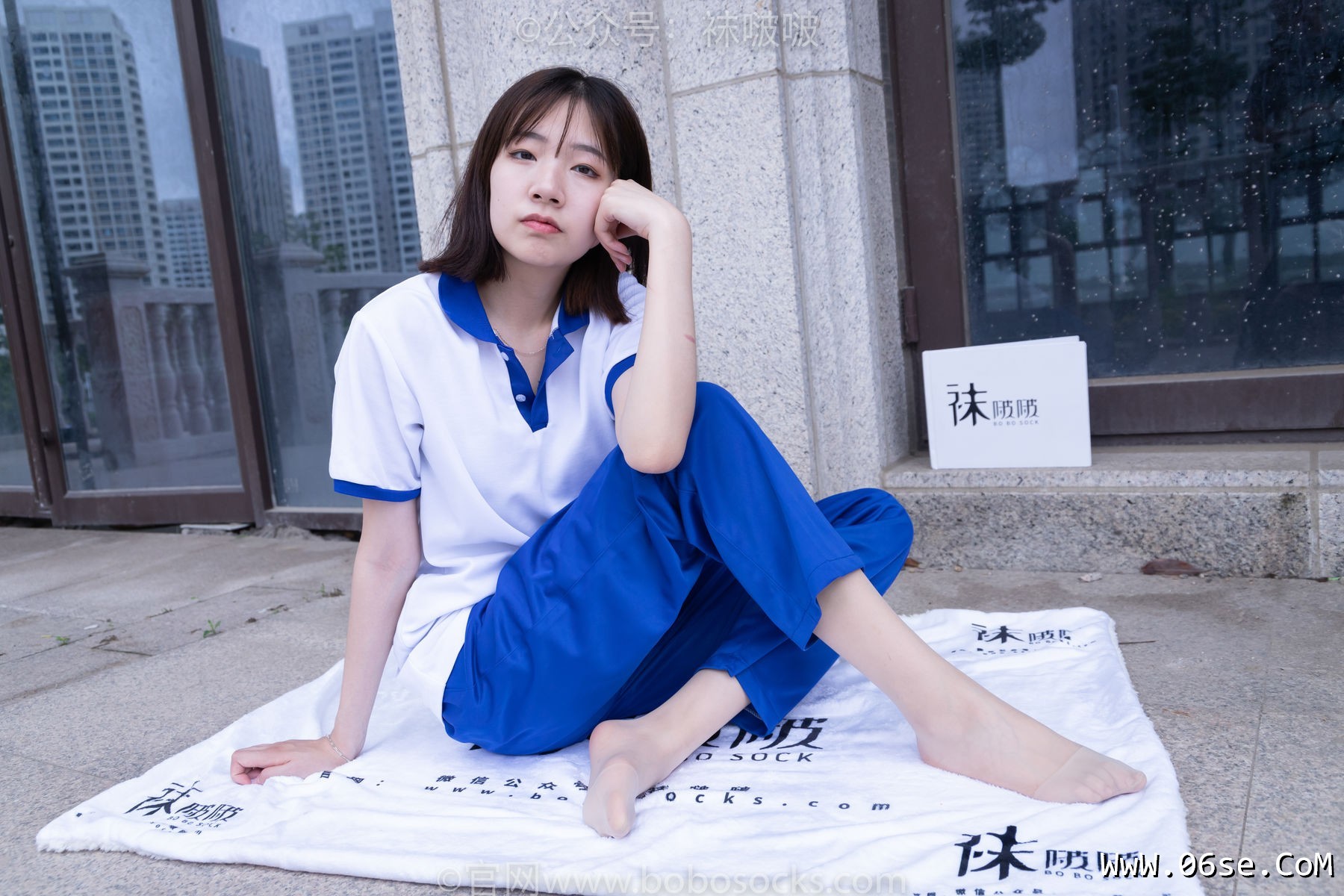图片[100]-BoBoSocks袜啵啵 No.022 小甜豆-校服、贝壳头、白棉袜、肉丝[140P]-六色网