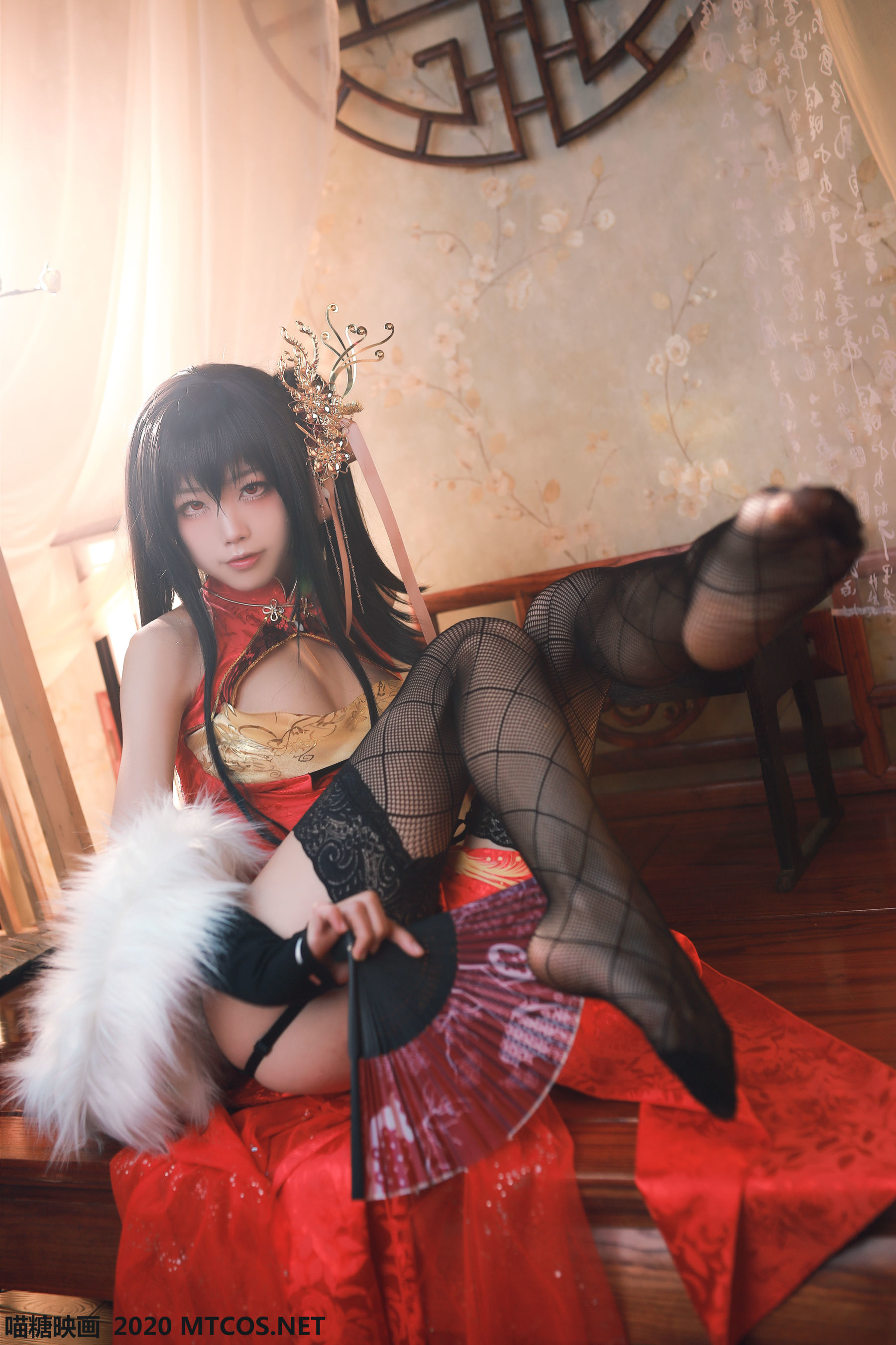 图片[37]-[喵糖映画] HML.004 水淼大凤旗袍 [40P]-六色网