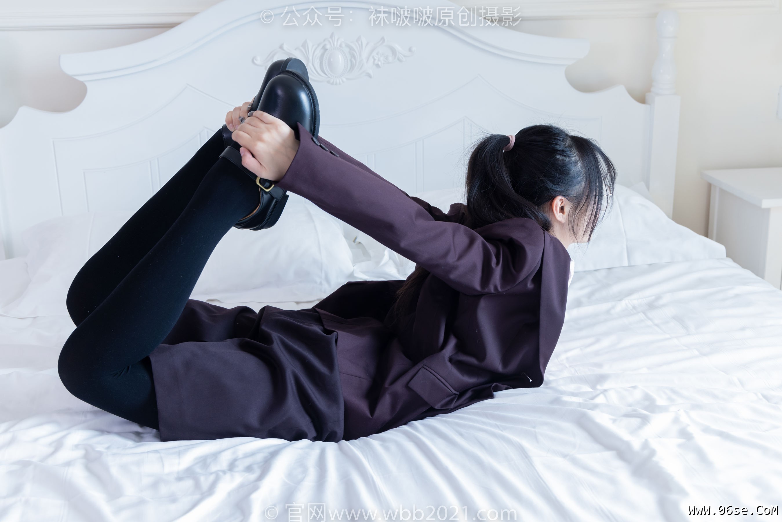 图片[66]-BoBoSocks袜啵啵 No.362 甜甜圈 -两双皮鞋、厚肉丝、厚黑丝、ol制服[230P]-六色网